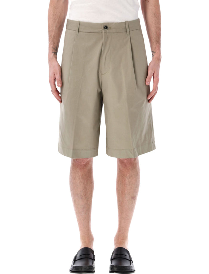 Nine The Morning Odell Tailored Bermuda Salvia Cotton Short