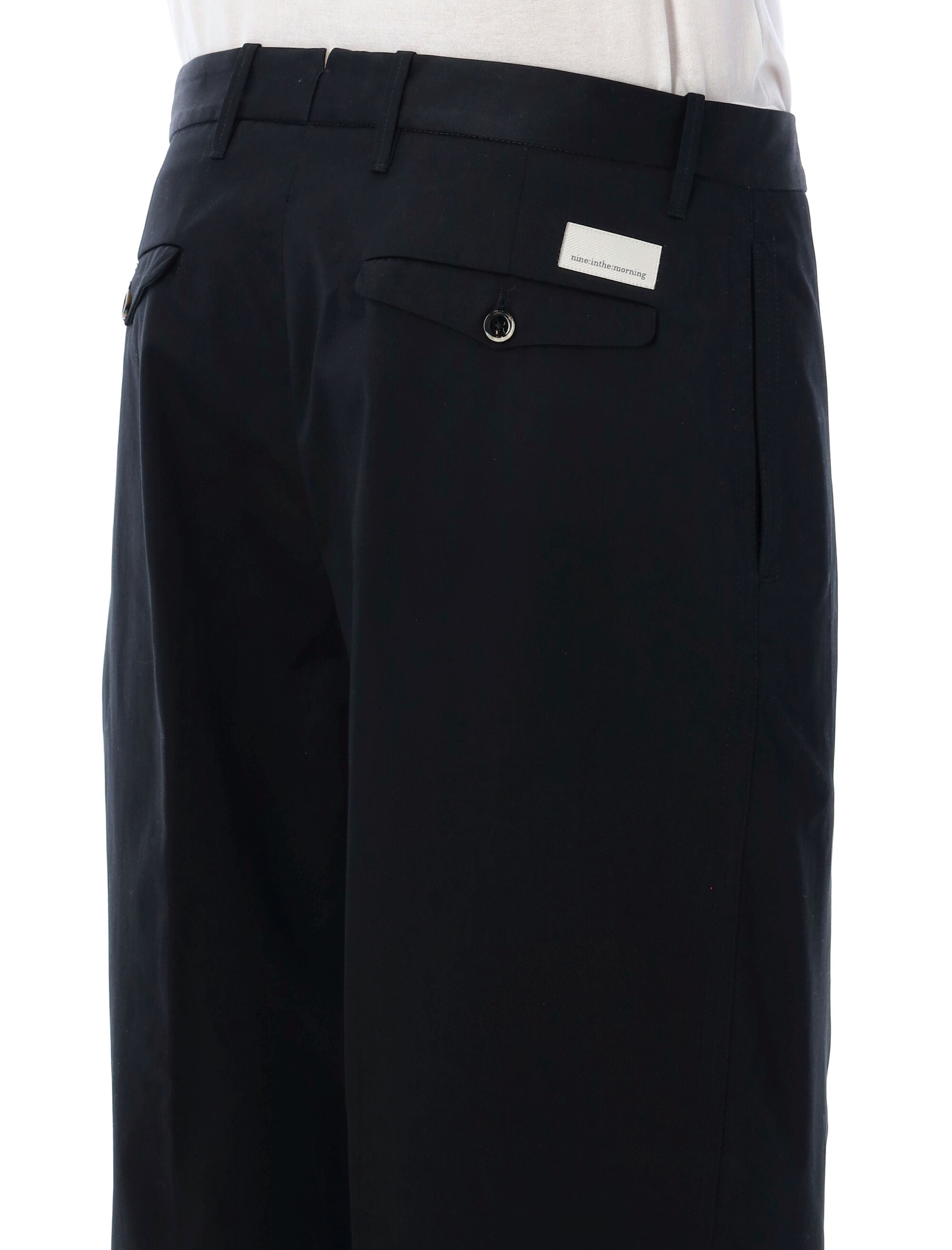 Nine The Morning Thiago Cotton Pants Black