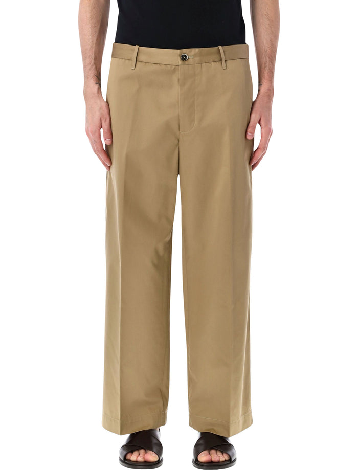 Nine The Morning Thiago Cotton Pants Tortora