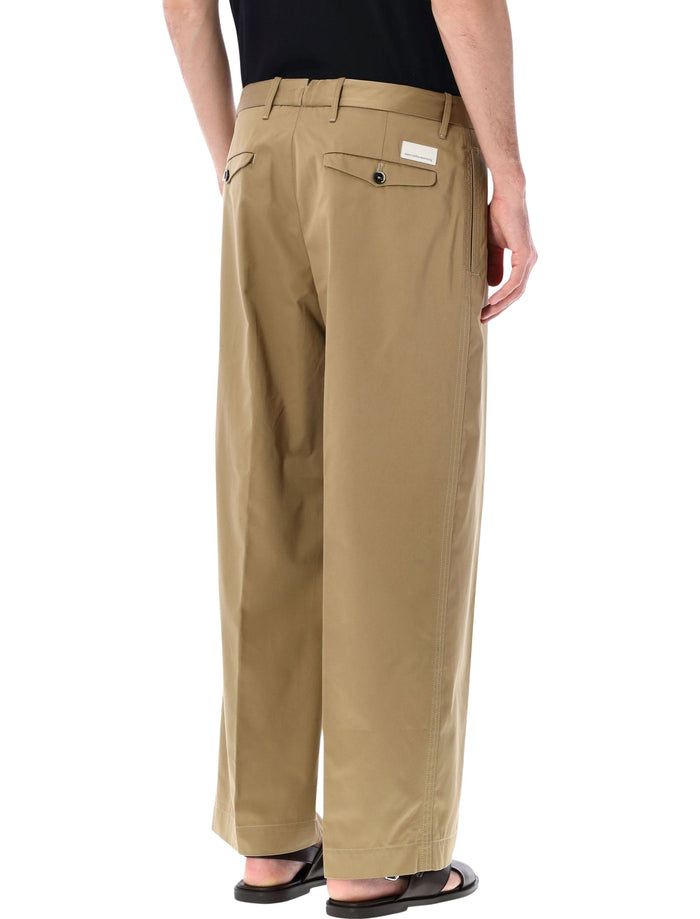 Nine The Morning Thiago Cotton Pants Tortora