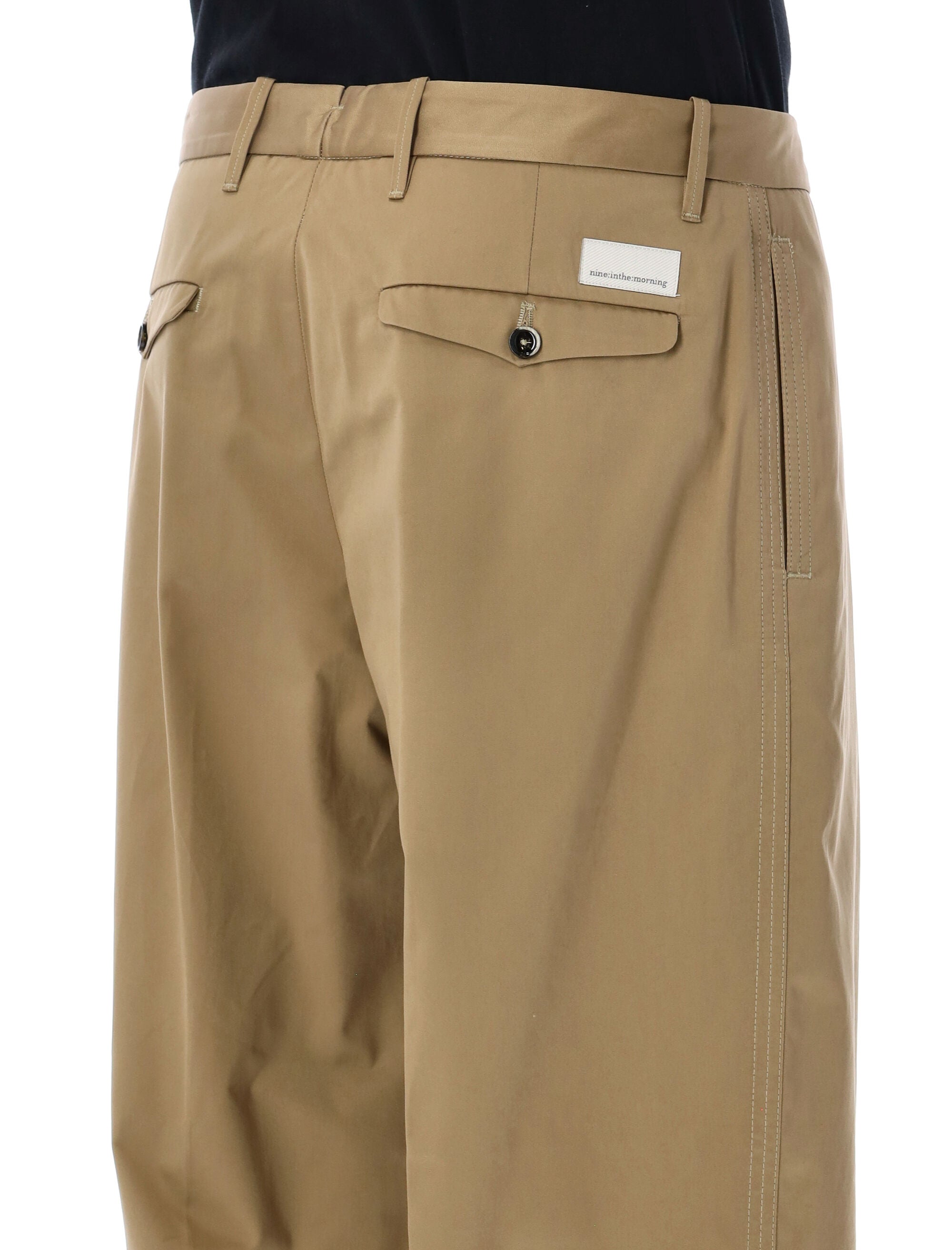 Nine The Morning Thiago Cotton Pants Tortora