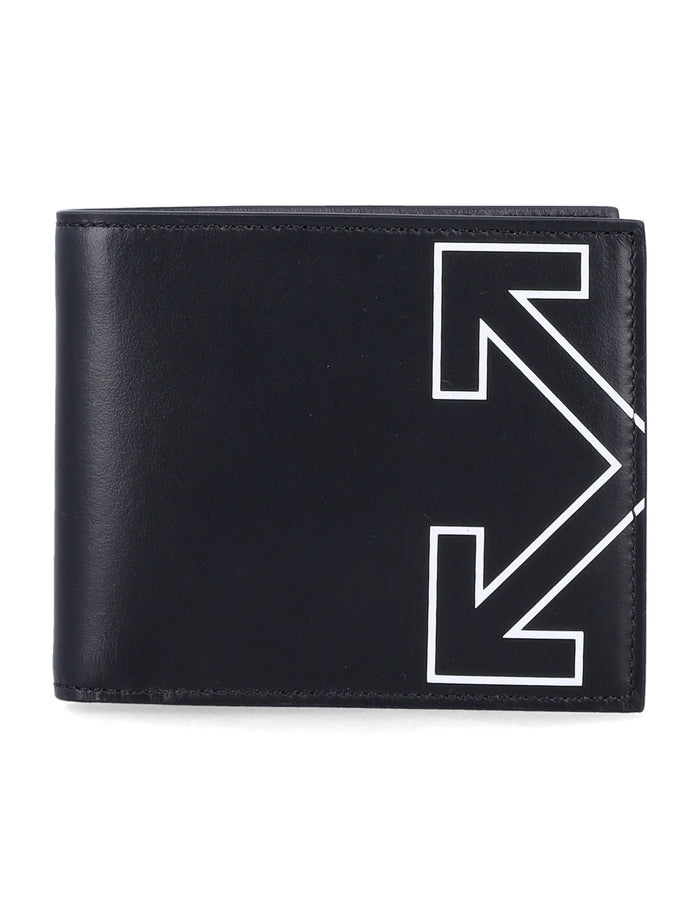 Off-White Heritage bifold leather wallet Black Calf