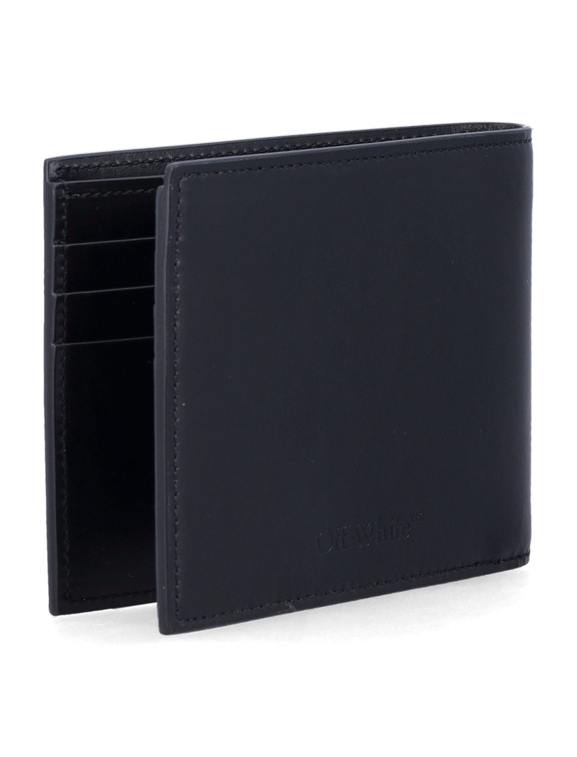 Off-White Heritage bifold leather wallet Black Calf