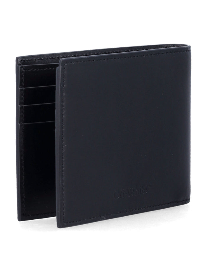 Off-White Heritage bifold leather wallet Black Calf