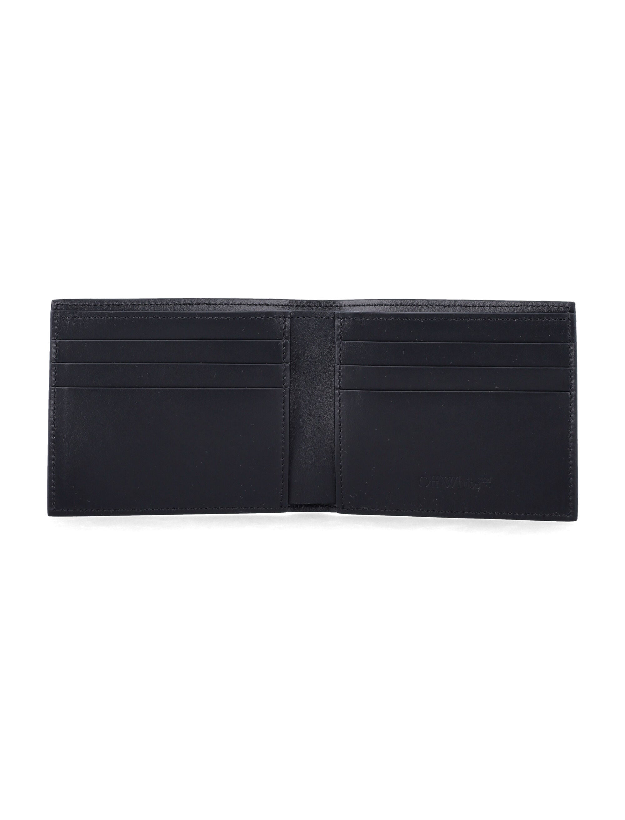 Off-White Heritage bifold leather wallet Black Calf