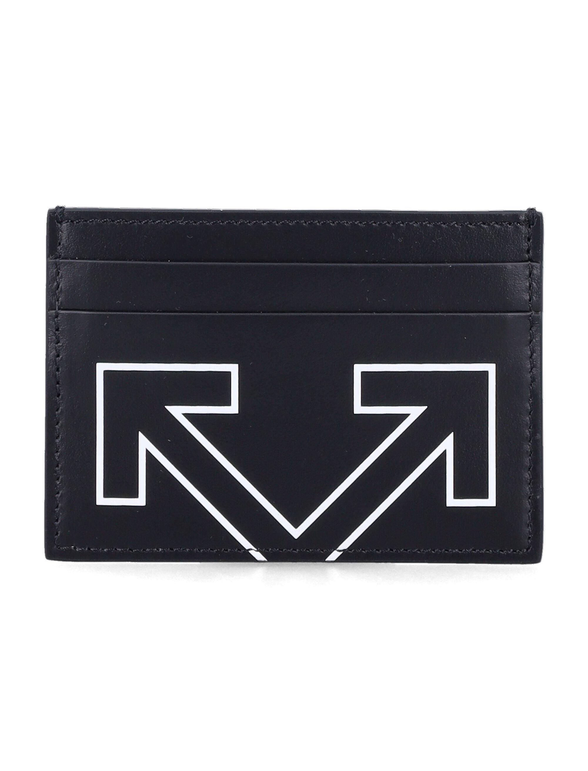 Off-White leather Heritage cardholder Black Calf