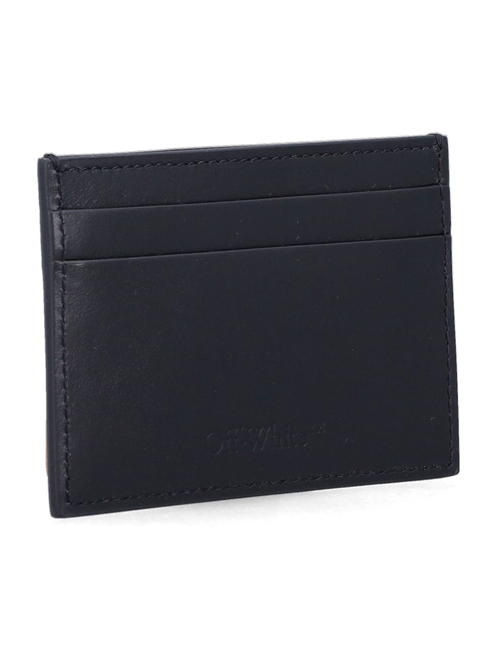 Off-White leather Heritage cardholder Black Calf