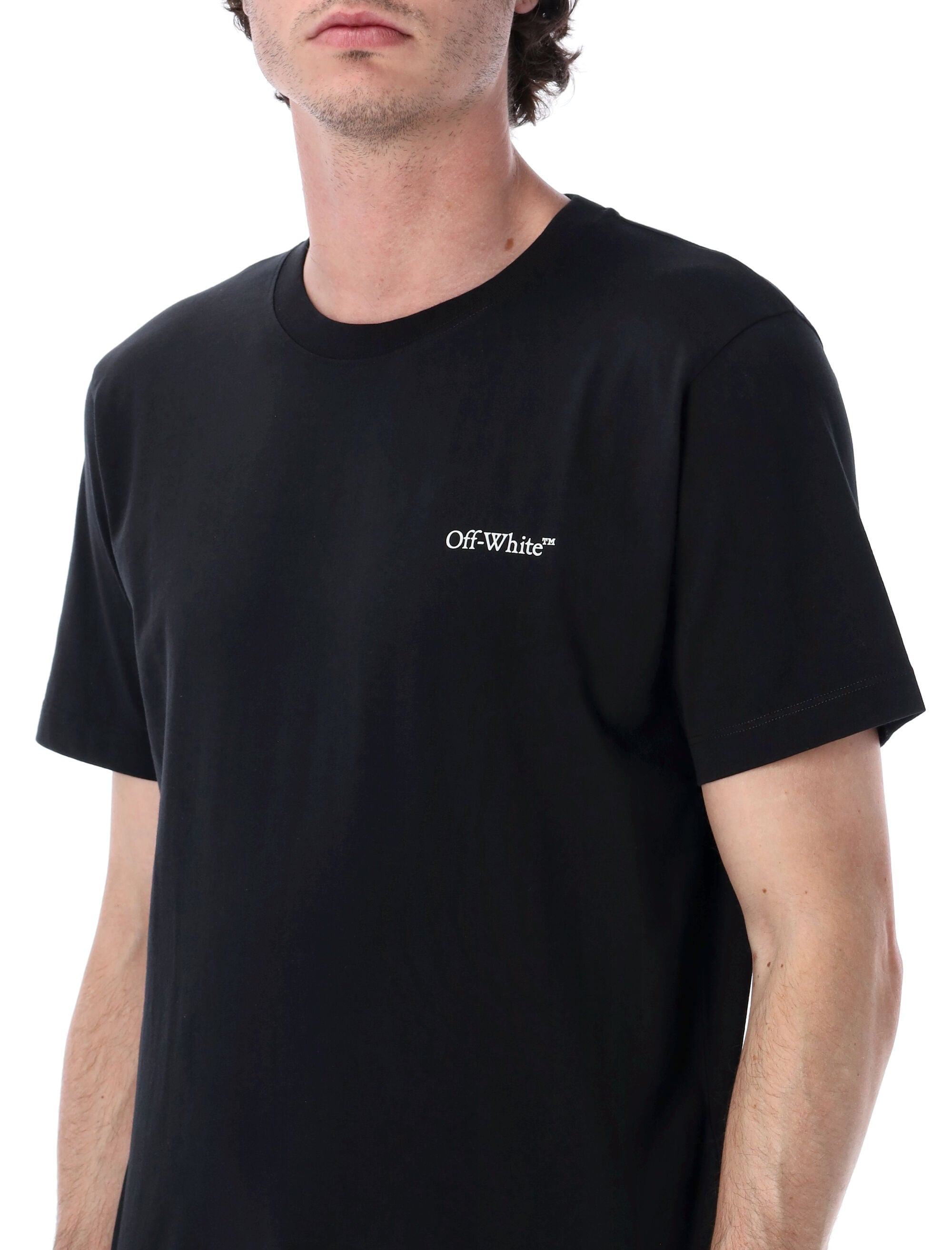 Off-White Metal Arrow Cotton T-Shirt Black Tshirt