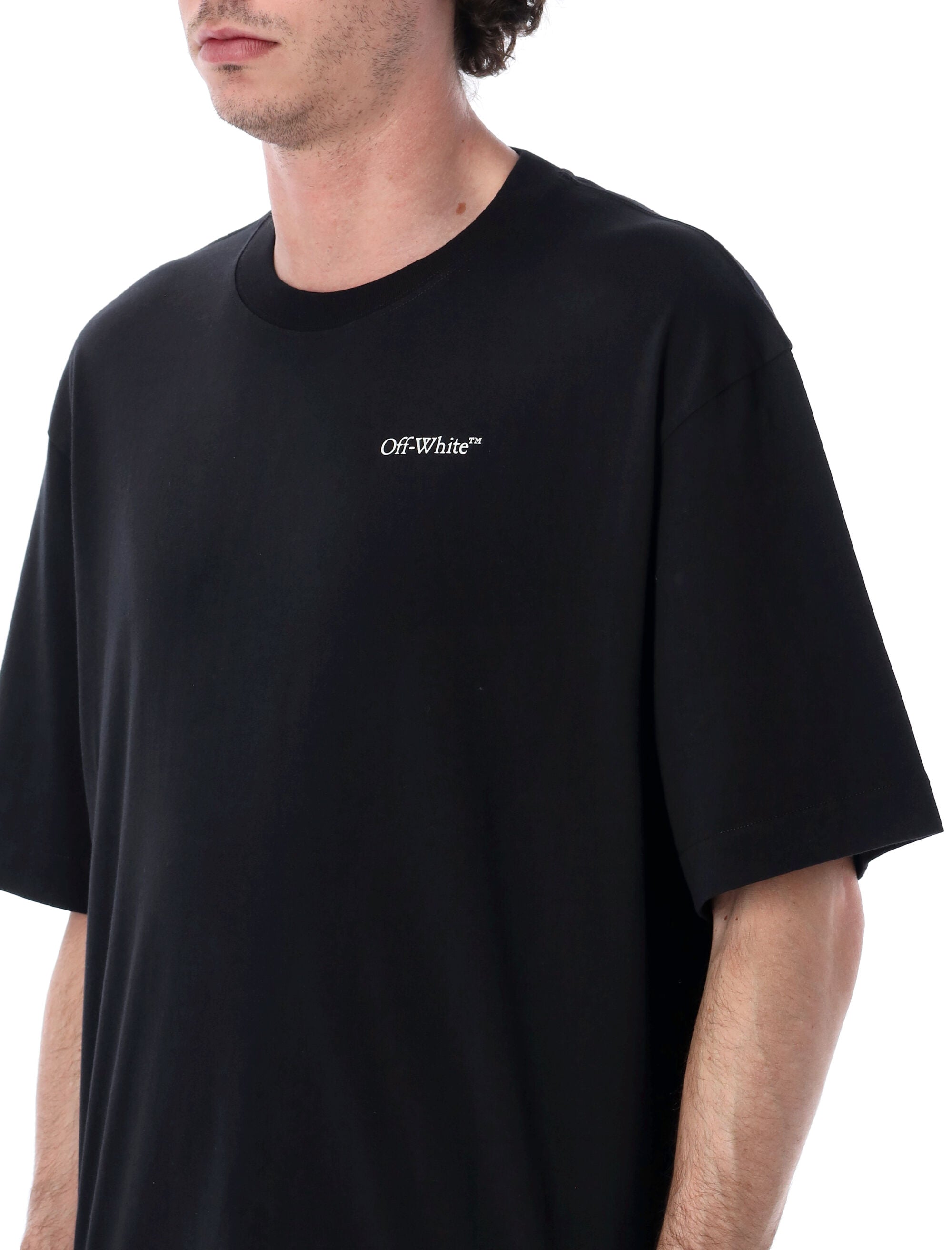 Off-White Half Arrow Skate T-Shirt Black Cotton Tshirt