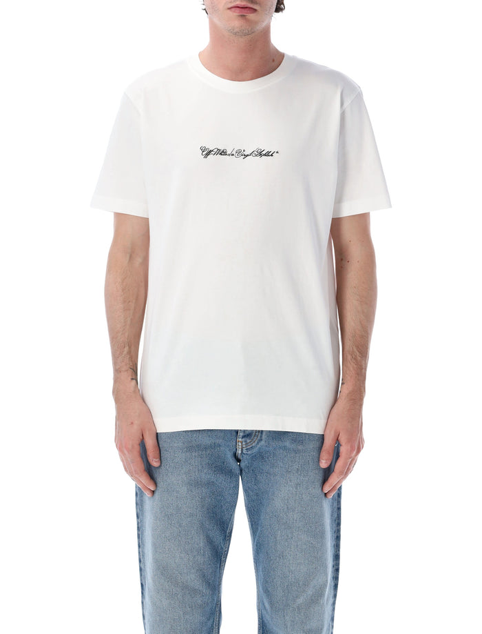 Off-White Script Arrow Cotton T-Shirt Tshirt