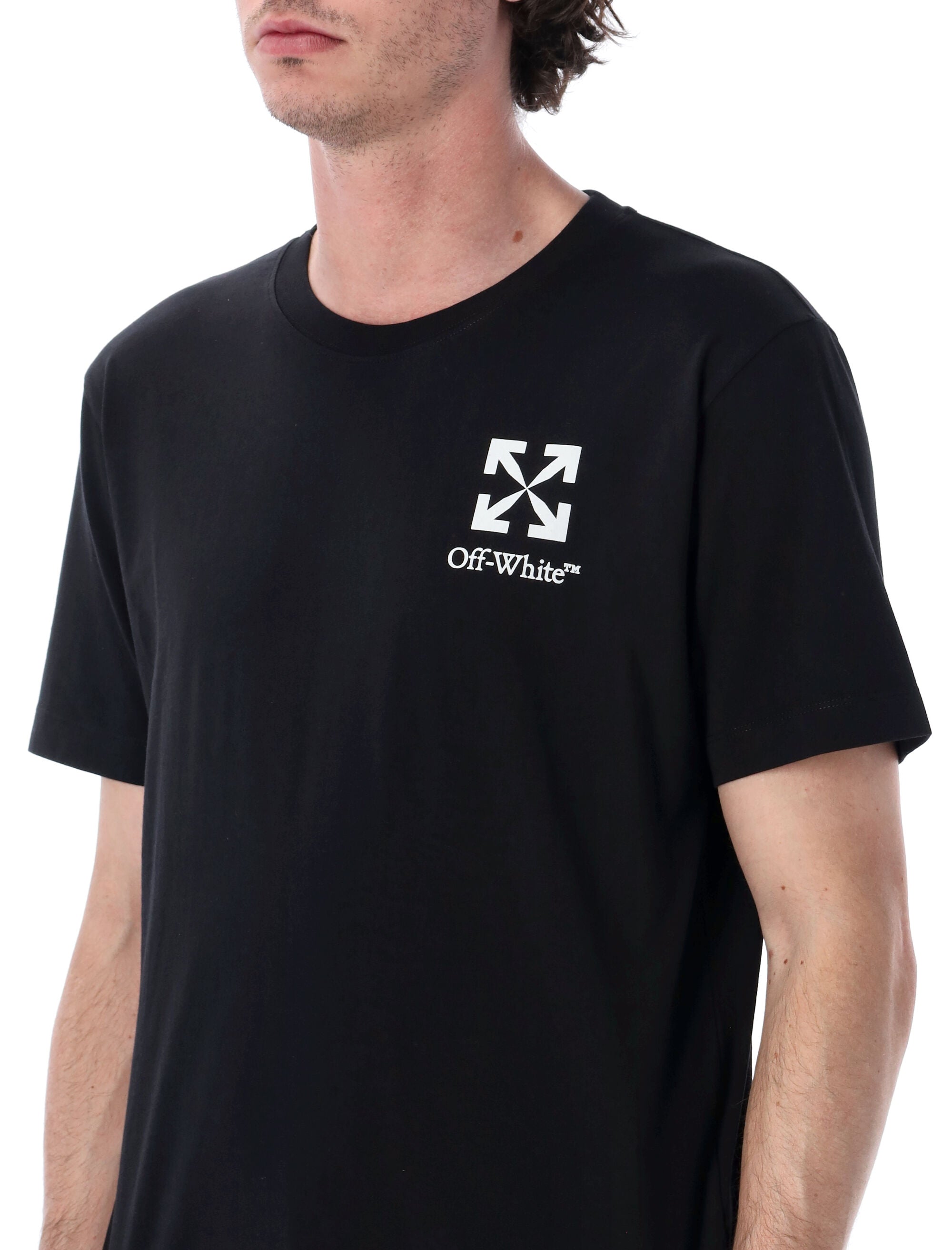Off-White Small Arrow Cotton T-Shirt Black Tshirt