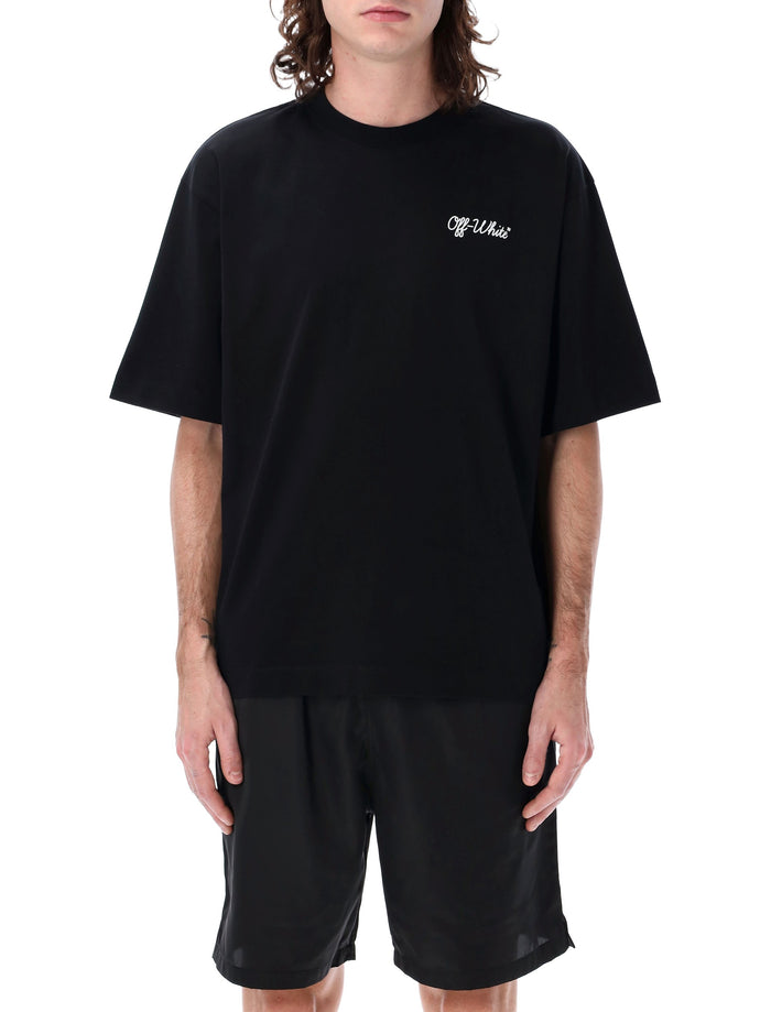 Off-White Black Script T-Shirt Cotton Tshirt