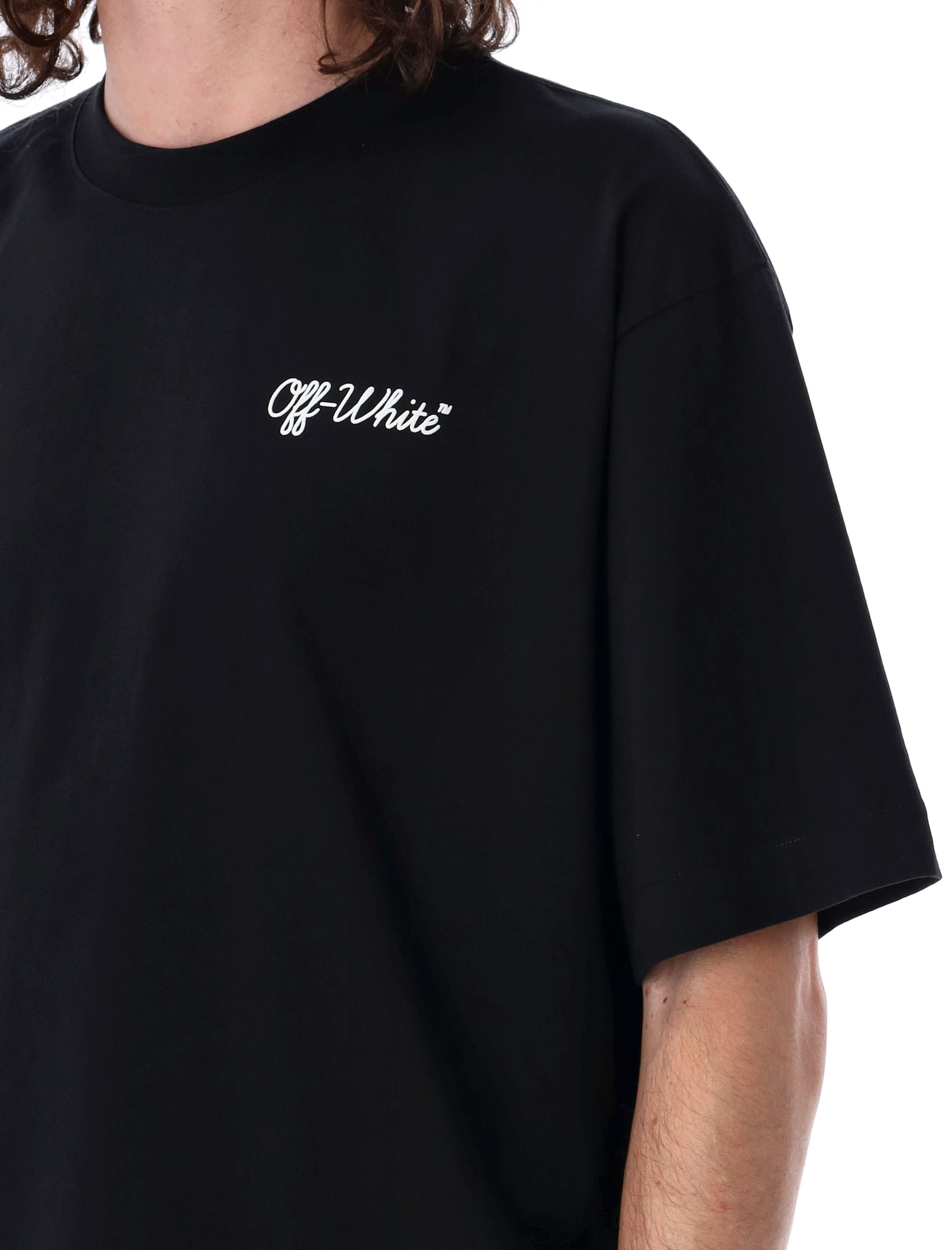 Off-White Black Script T-Shirt Cotton Tshirt