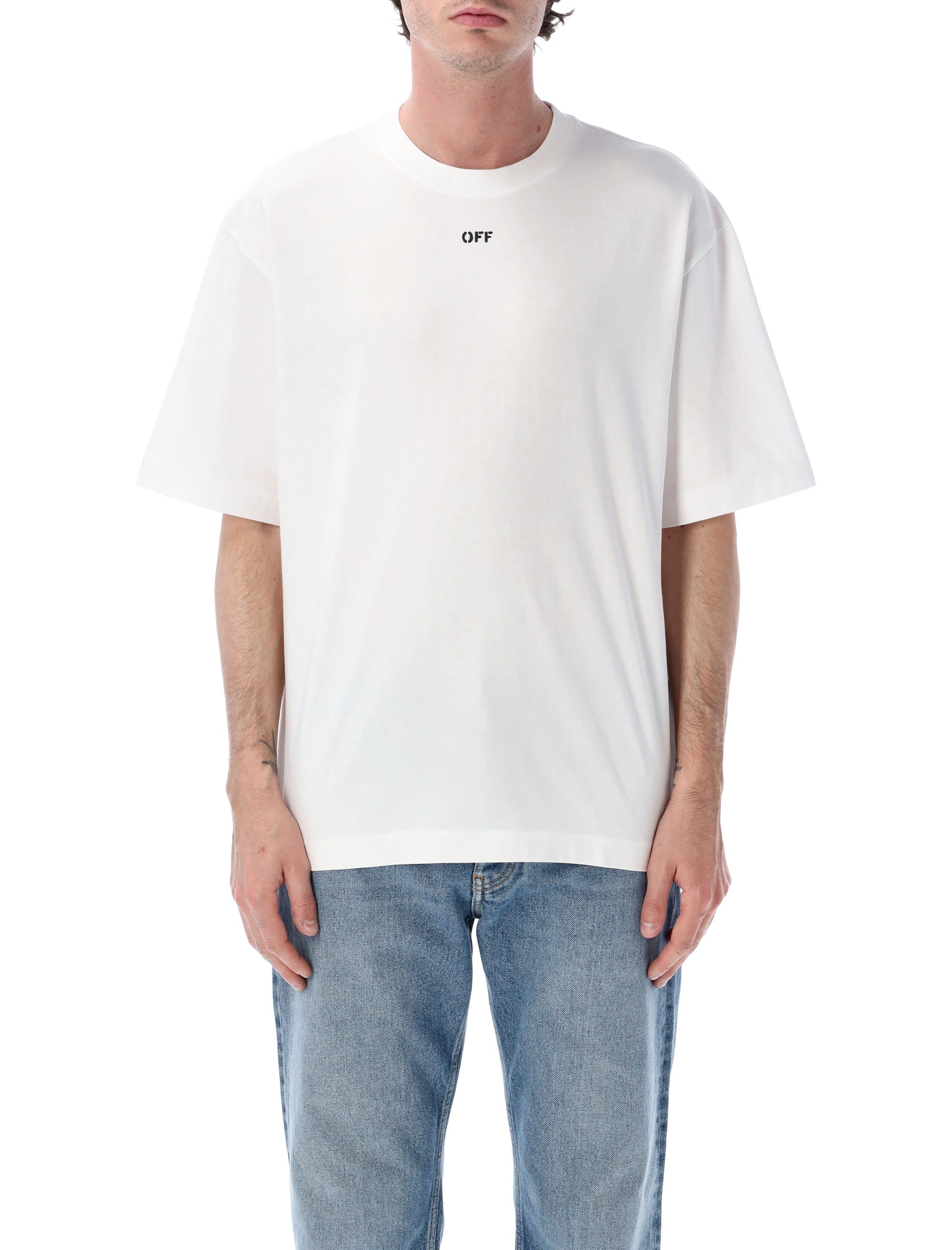 Off-White Chain Araldic Arrow Cotton T-Shirt Tshirt