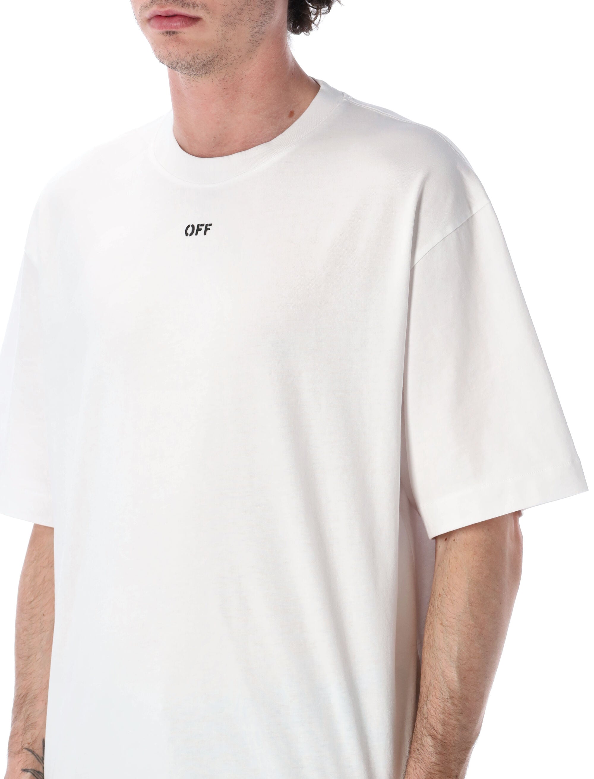 Off-White Chain Araldic Arrow Cotton T-Shirt Tshirt
