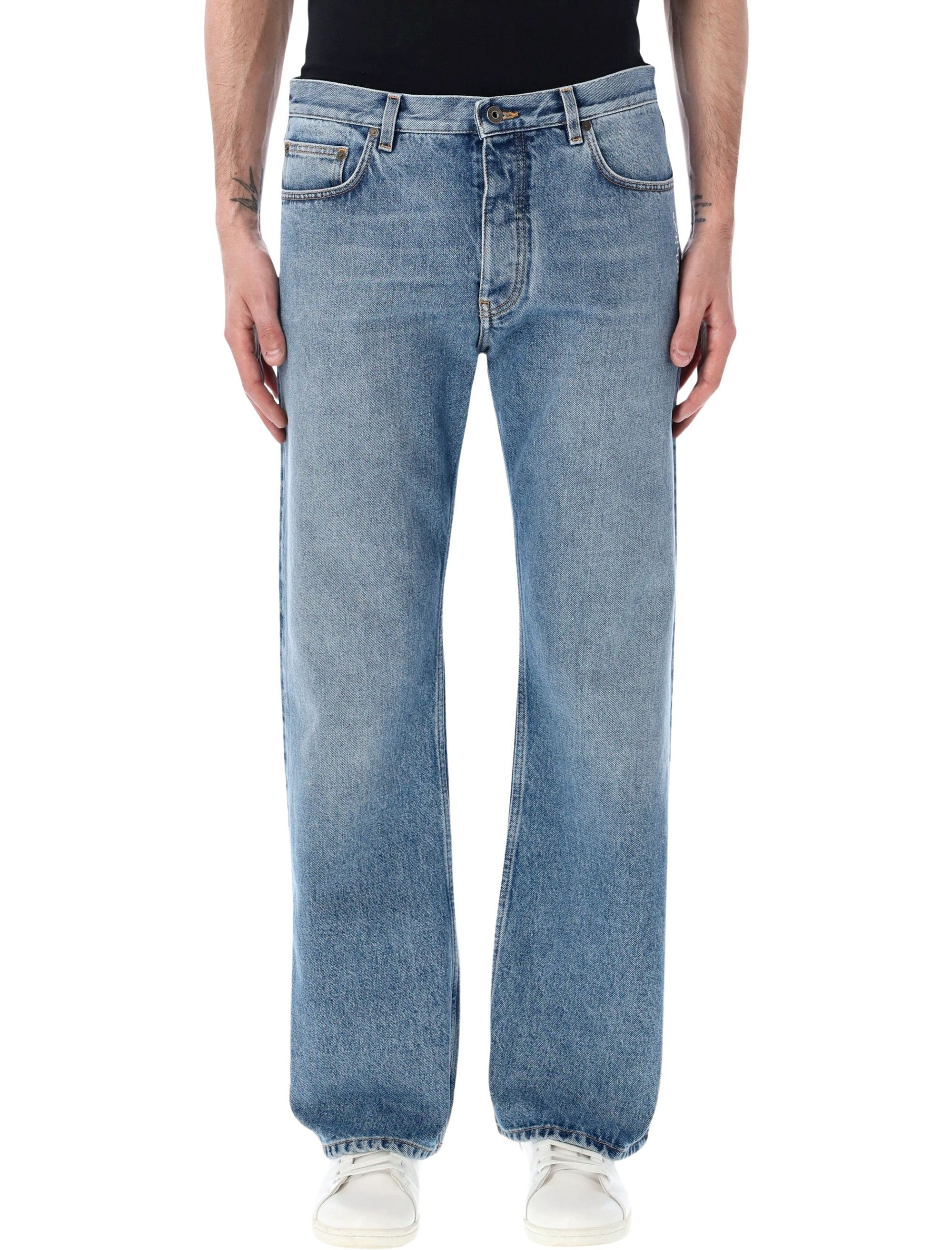 Off-White Half Arrow Slim Relaxed Jeans Lt Medium Cotton