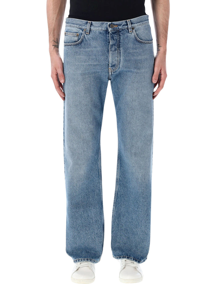 Off-White Half Arrow Slim Relaxed Jeans Lt Medium Cotton