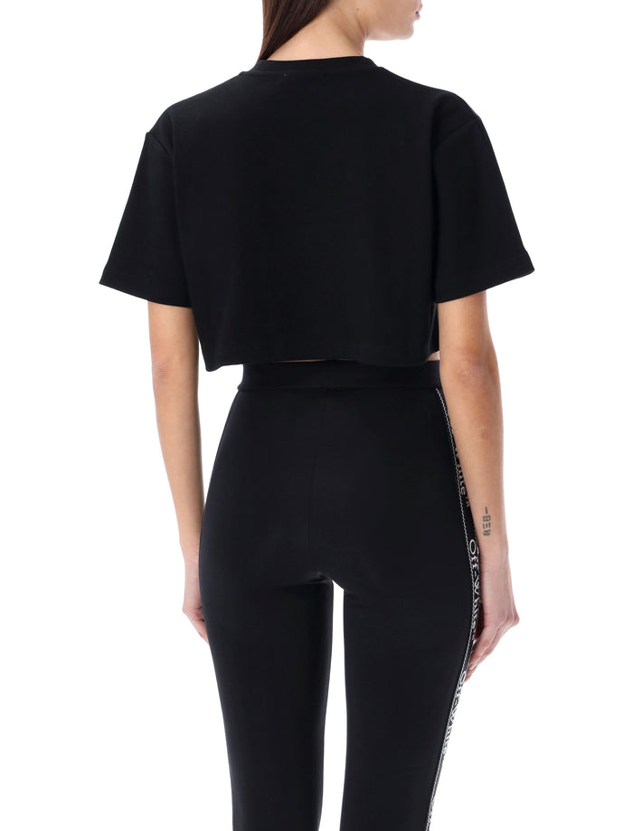 Off-White black cropped tee Cotton Tshirt