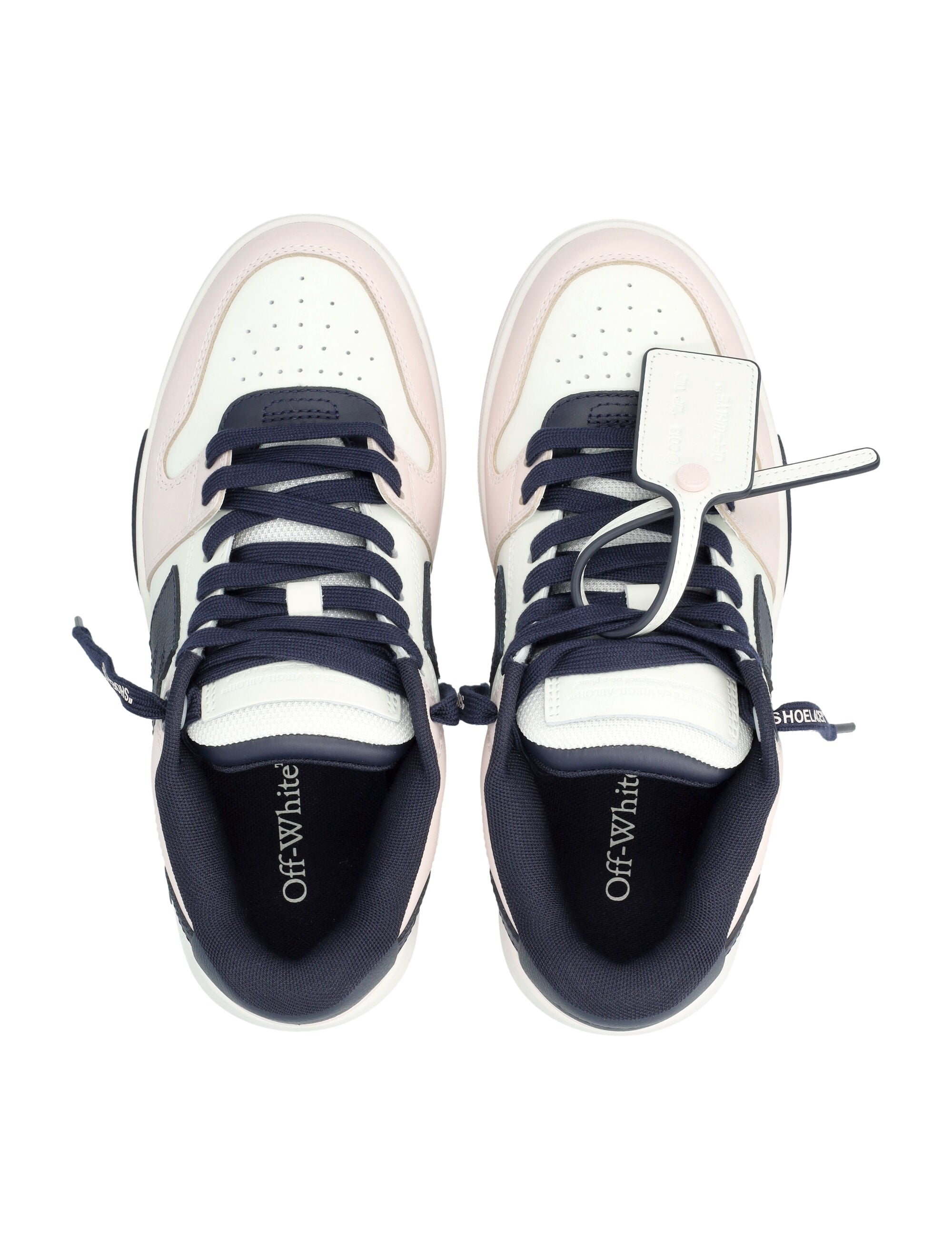 Off-White Out Of Office Womens Sneakers Pink-dark Blue Upper