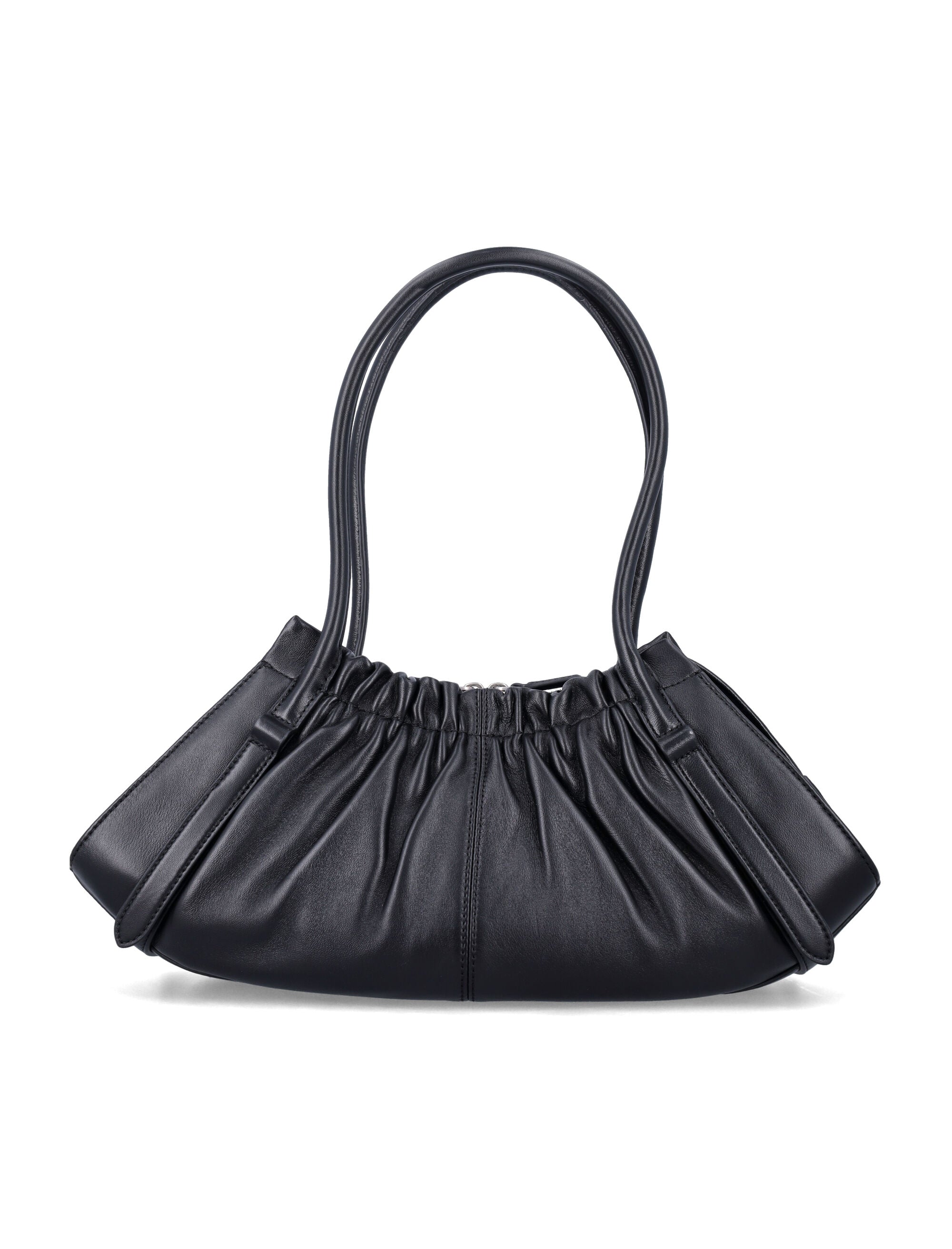Marc Jacobs The Cristina Satchel Black Lamb Leather Shoulder Bag