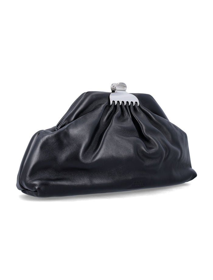 Marc Jacobs medium Glam leather clutch Black Lamb