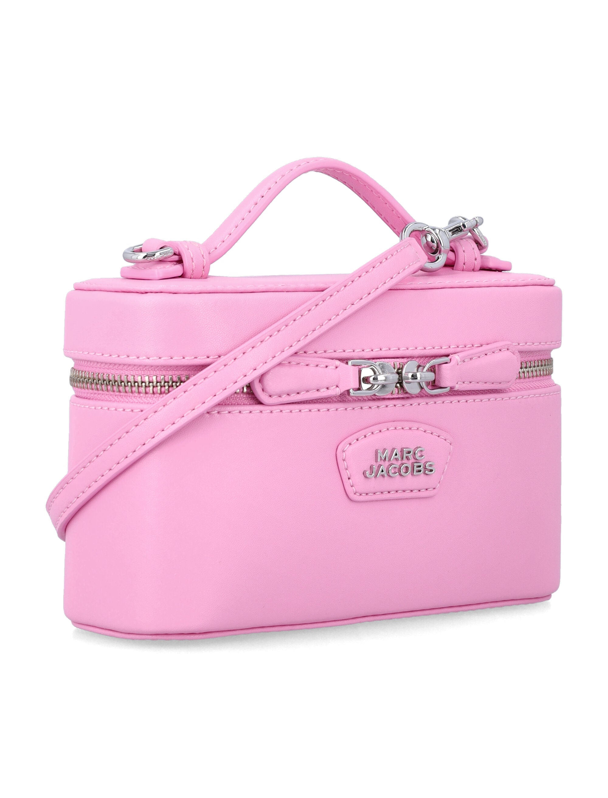 Marc Jacobs Everyday Leather Vanity Bag Prism Pink Split Cow Shoulder