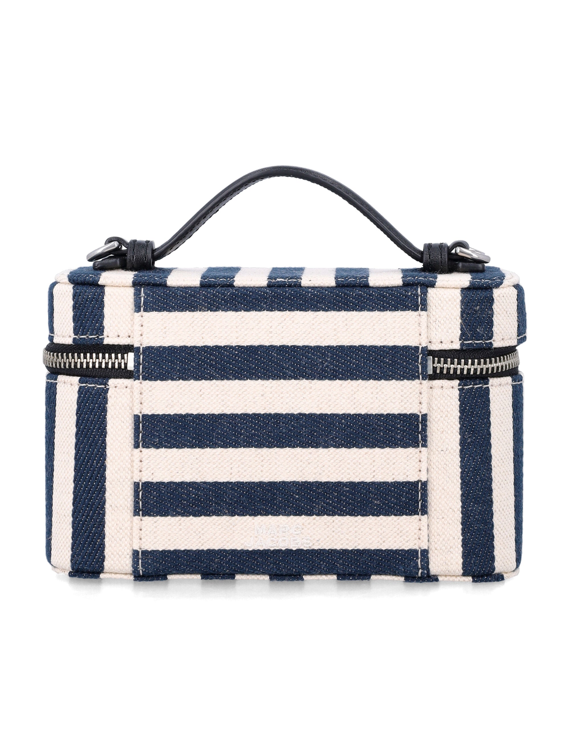 Marc Jacobs The Stripe Canva Everyday Vanity Bag Blue Multi Cotton Shoulder