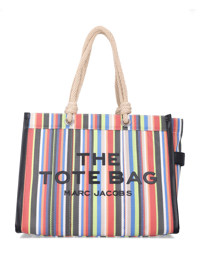 Marc Jacobs The Stripe Mesh large tote bag Red Multi Striped Pvc