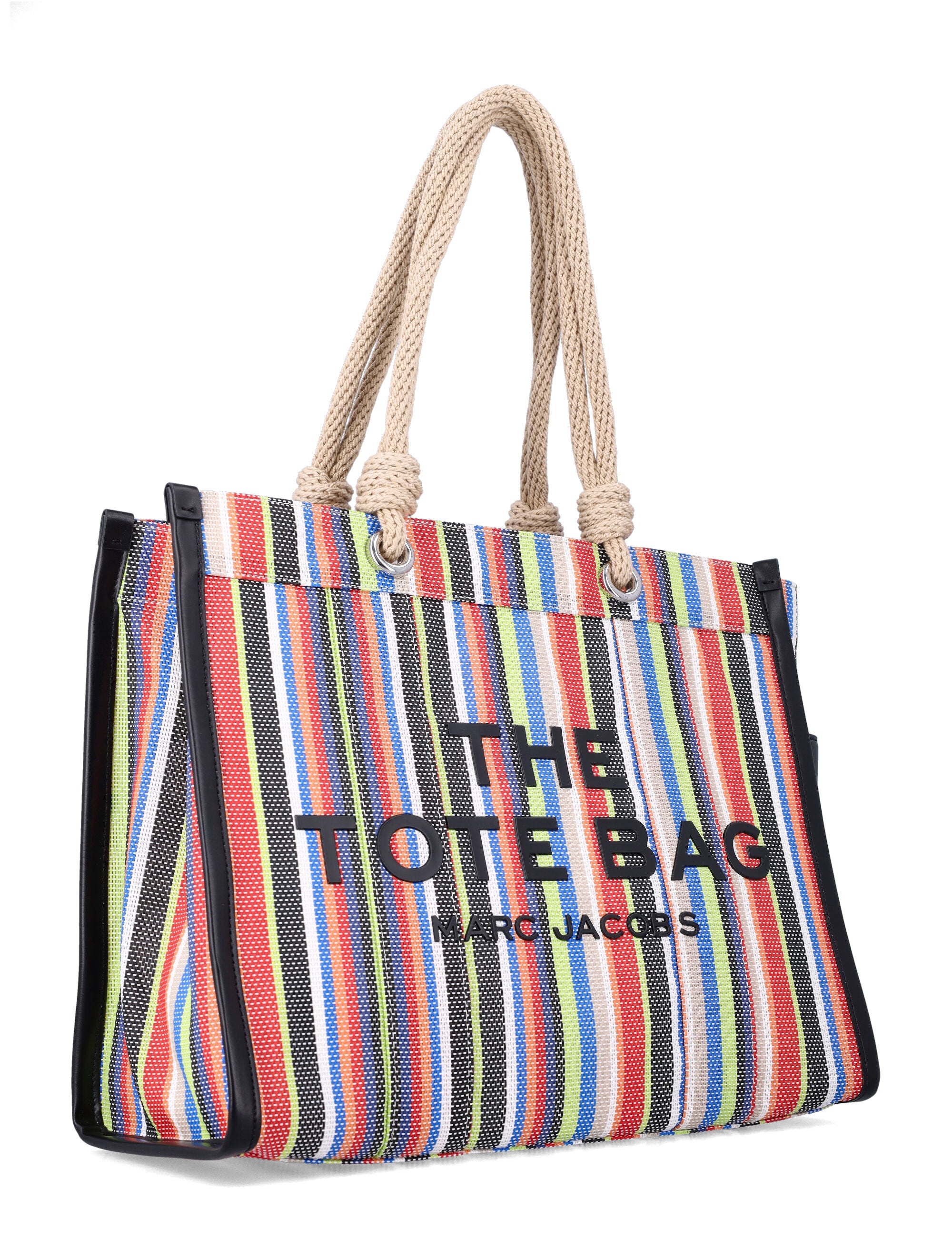 Marc Jacobs The Stripe Mesh large tote bag Red Multi Striped Pvc