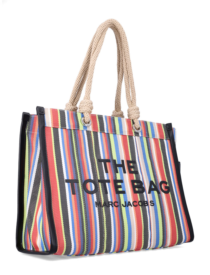 Marc Jacobs The Stripe Mesh large tote bag Red Multi Striped Pvc