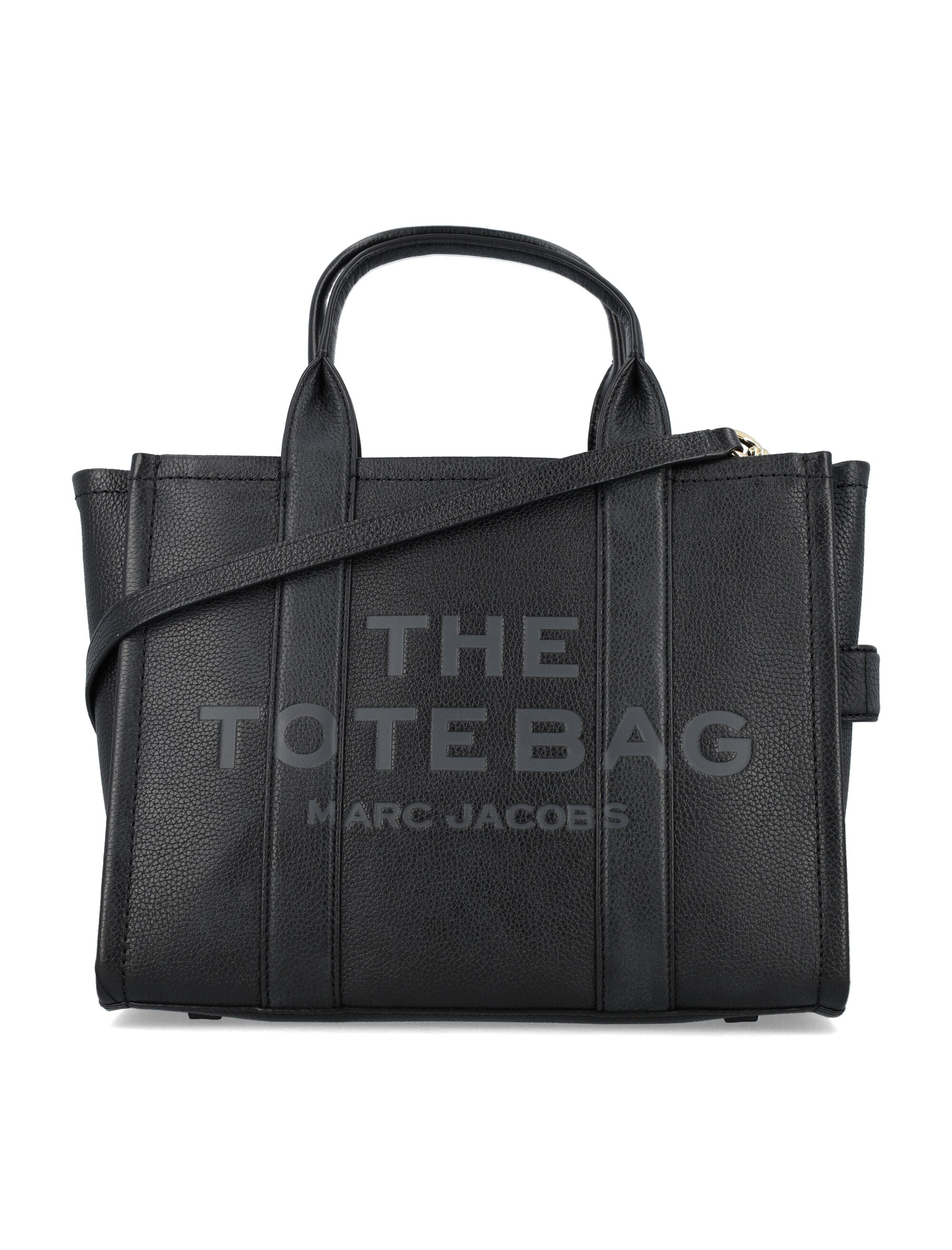 Marc Jacobs The Medium Tote Bag in Leather Black Cow