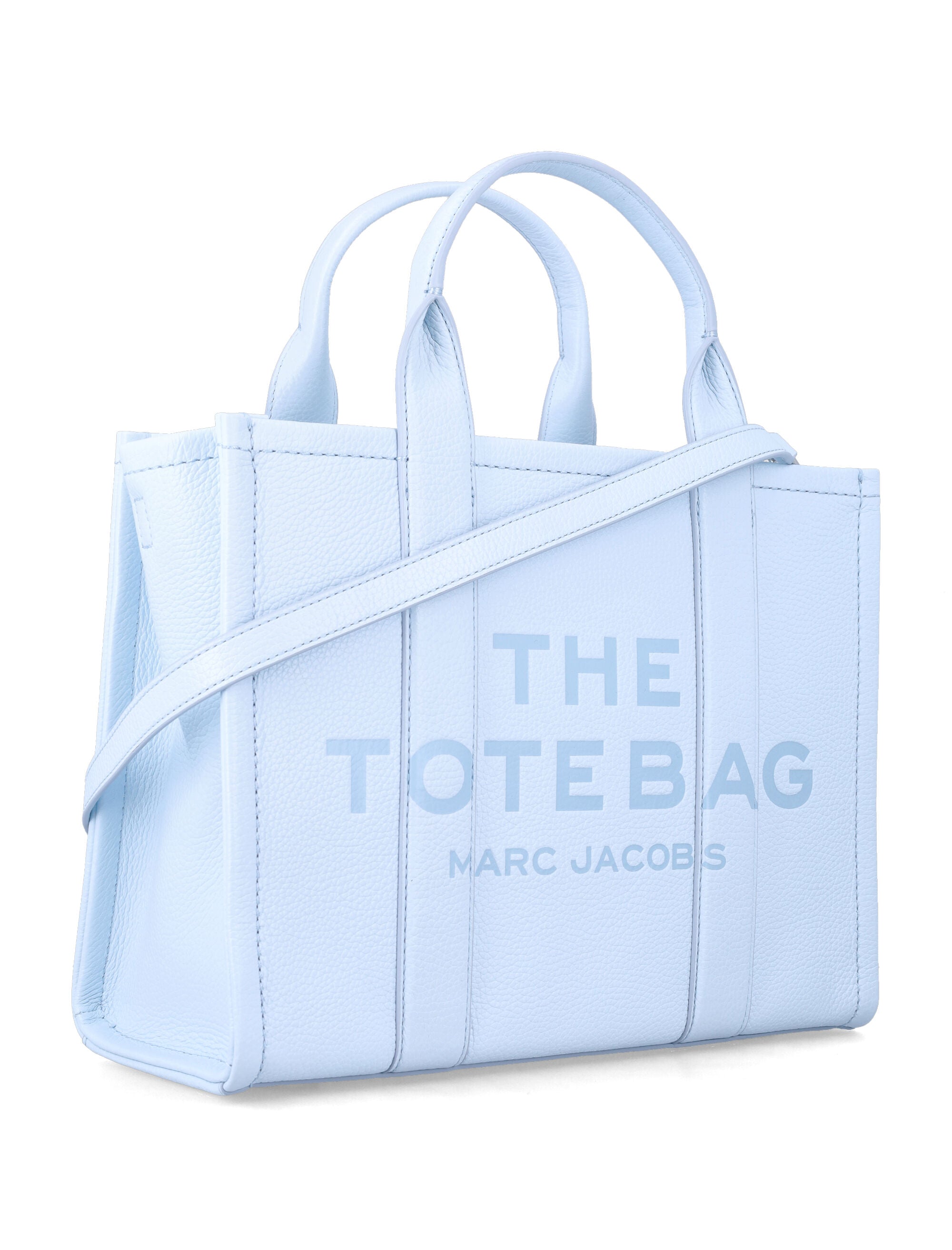 Marc Jacobs The Medium Tote Bag in Leather Cloud Blue Cow