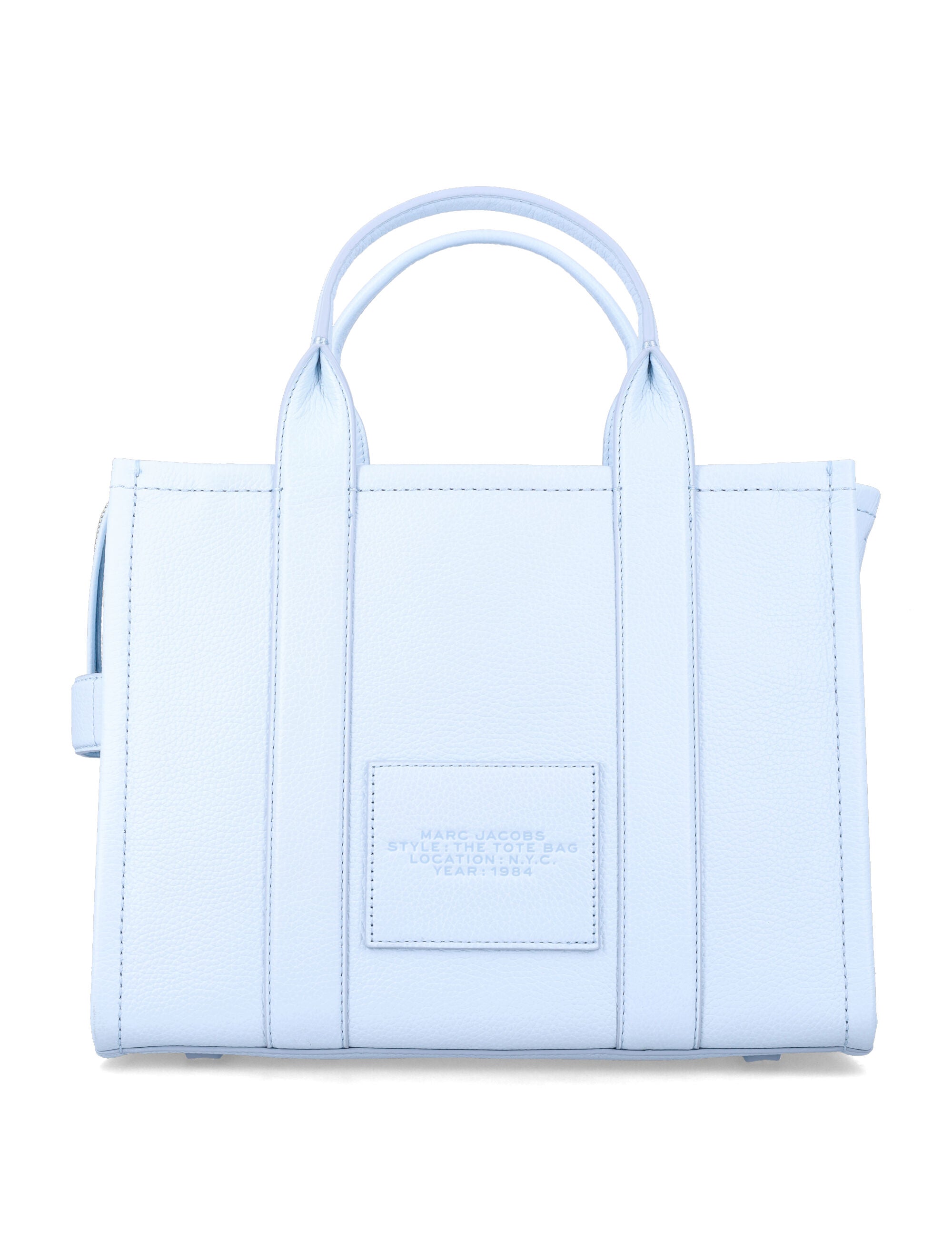 Marc Jacobs The Medium Tote Bag in Leather Cloud Blue Cow