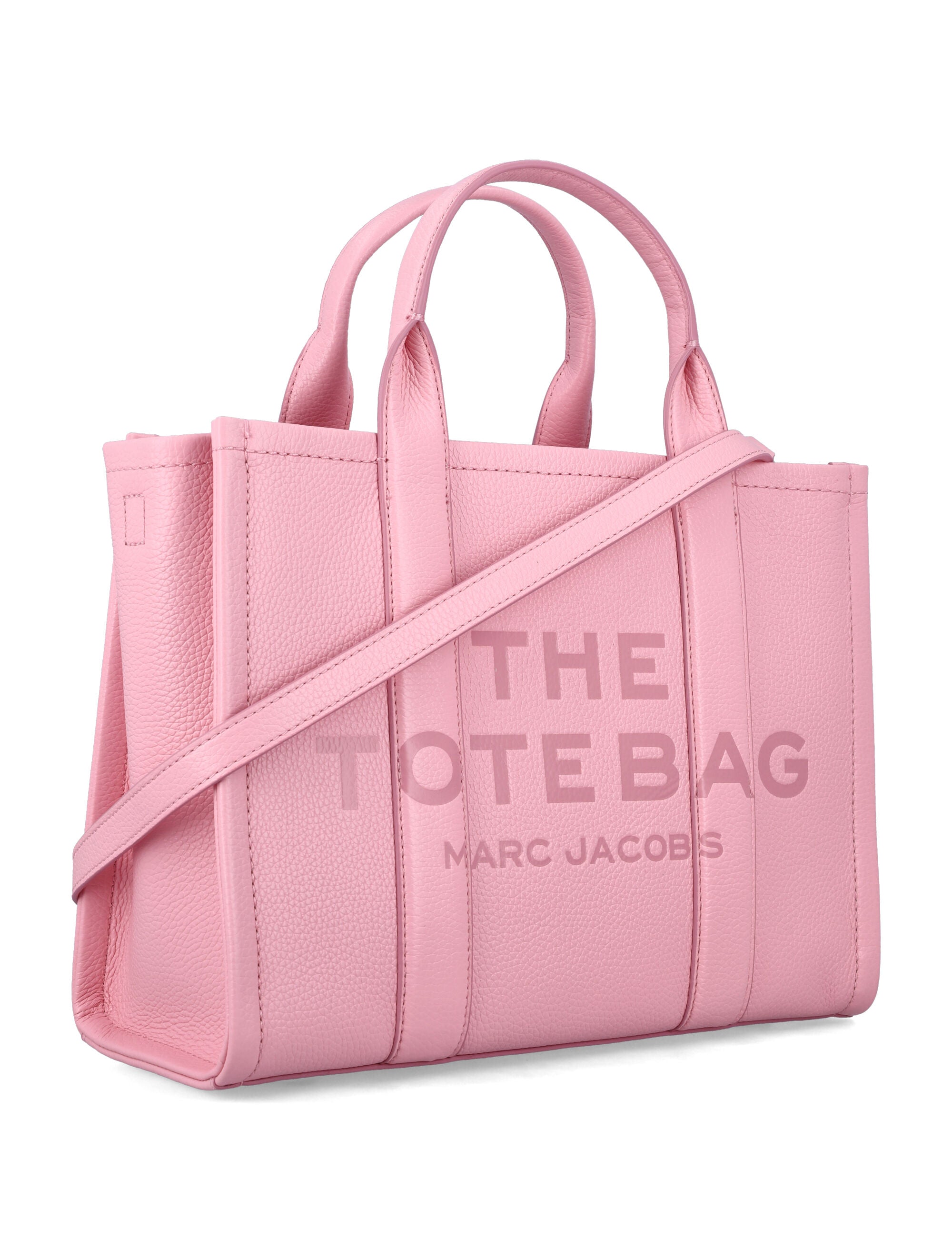 Marc Jacobs The Medium Tote Bag in Leather Ribbon Pink Cow