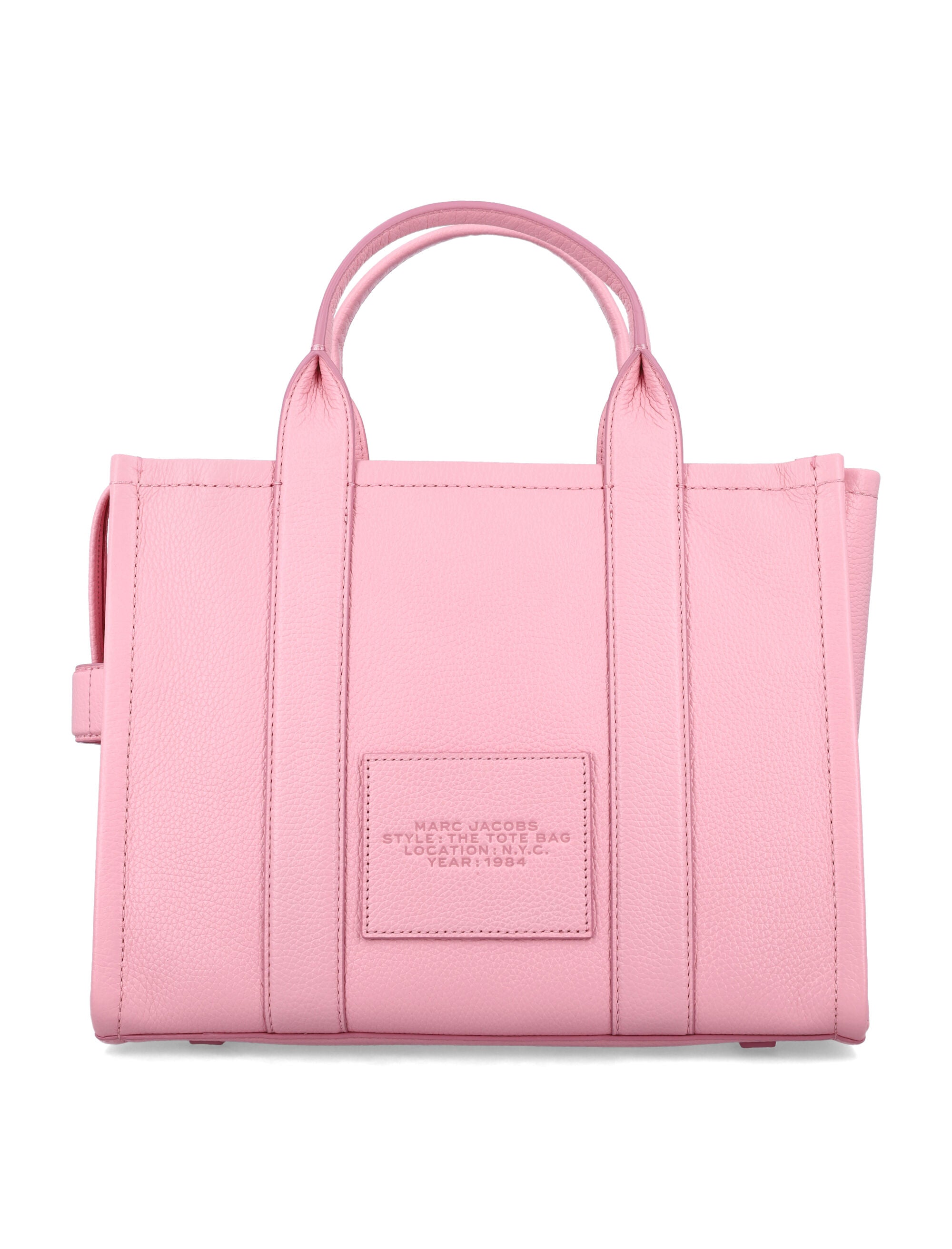 Marc Jacobs The Medium Tote Bag in Leather Ribbon Pink Cow