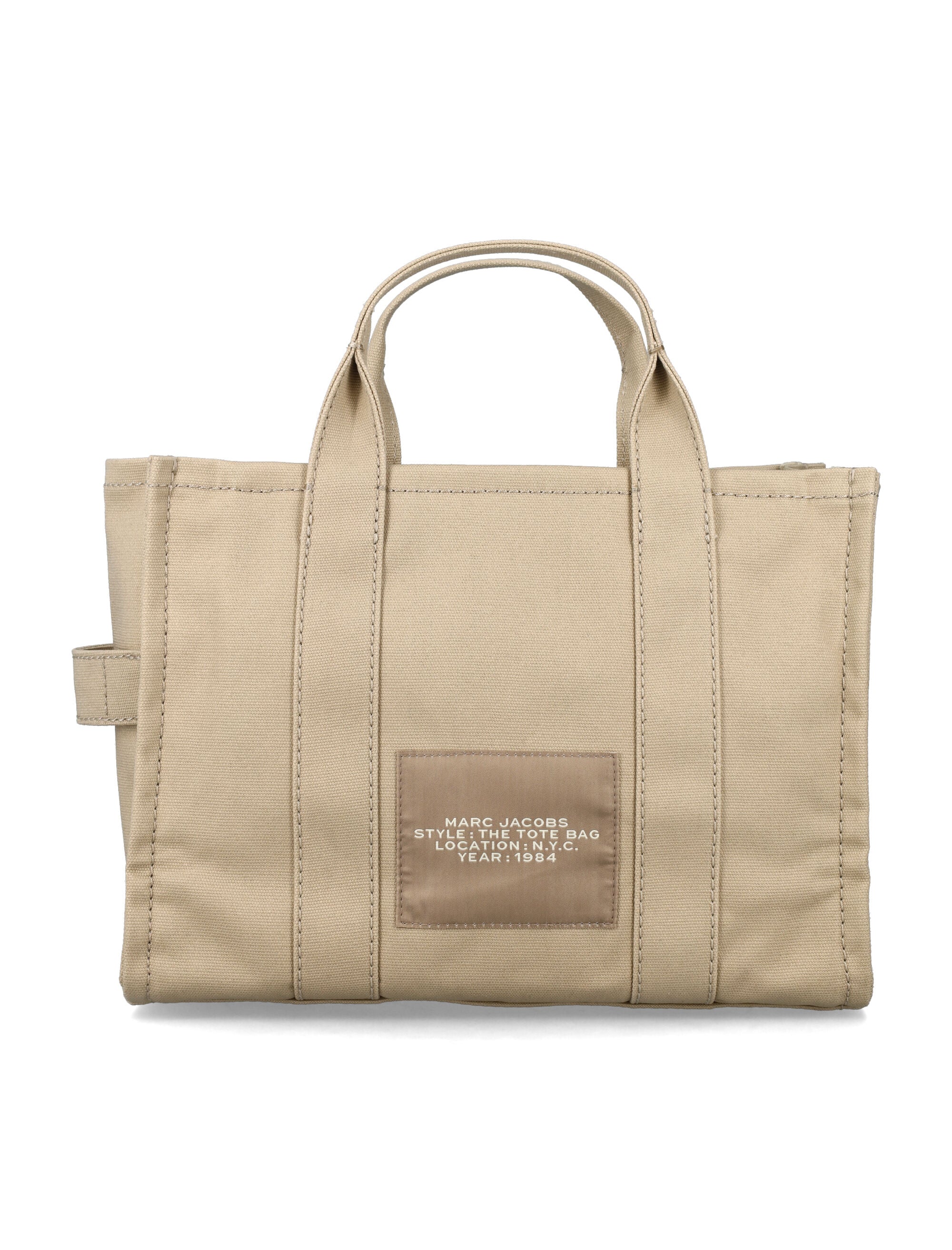 Marc Jacobs The Medium Canvas Tote Bag Beige Cotton