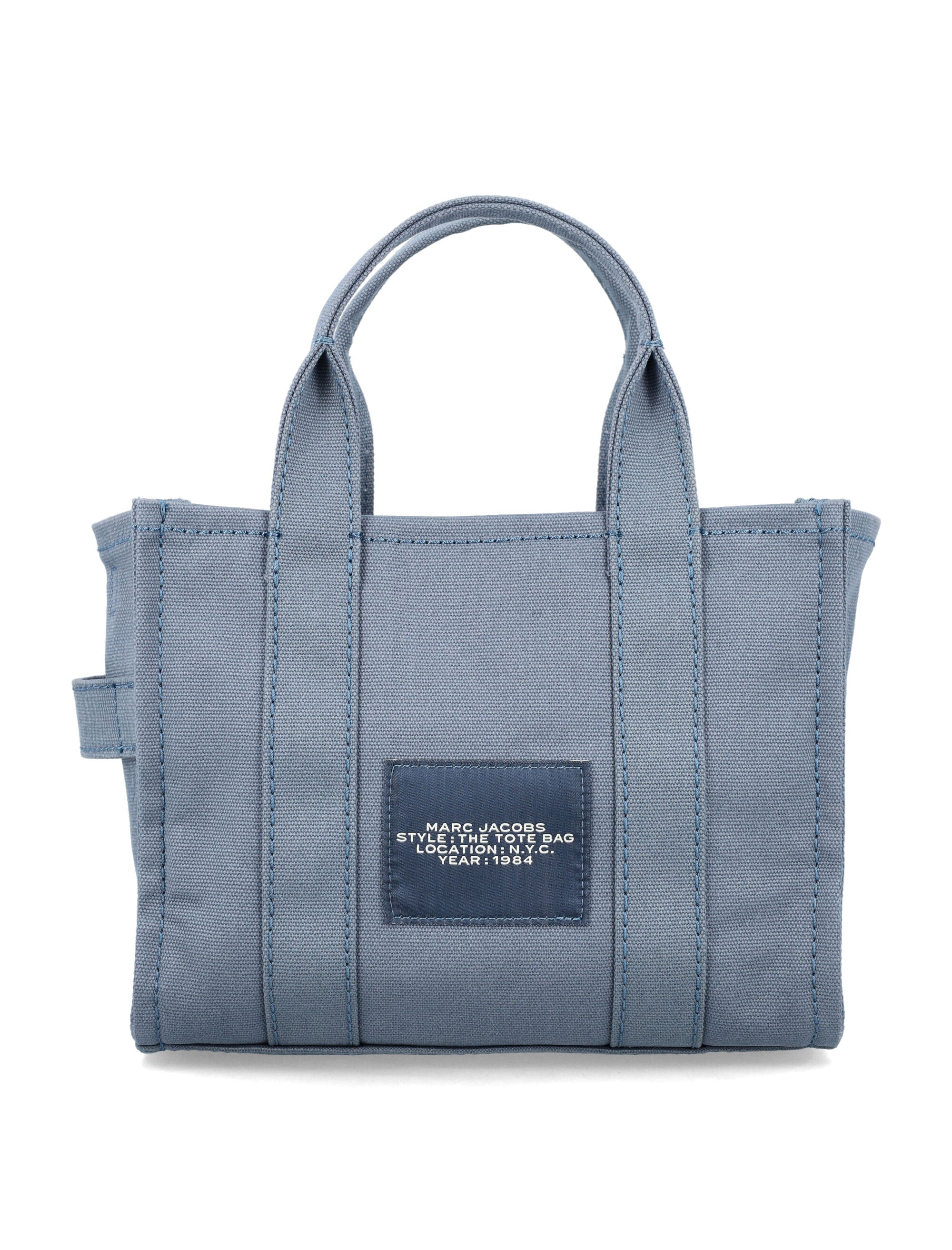 Marc Jacobs The Small Canvas Tote Bag Blue Shadow Cotton