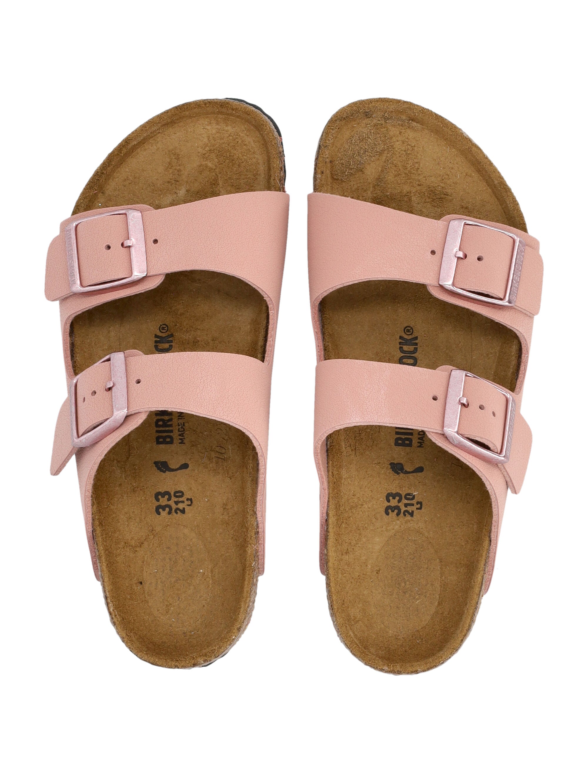 Birkenstock Arizona Kids Birko-Flor® Nubuck sandals pink Clay Upper