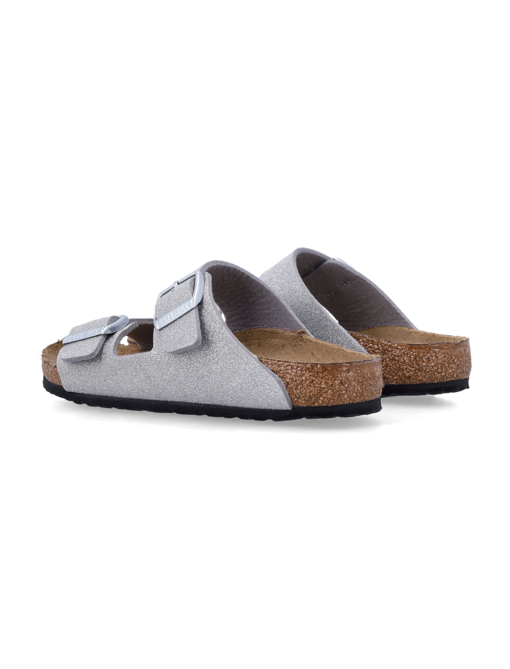 Birkenstock Arizona kids glitter sandals Silver Upper