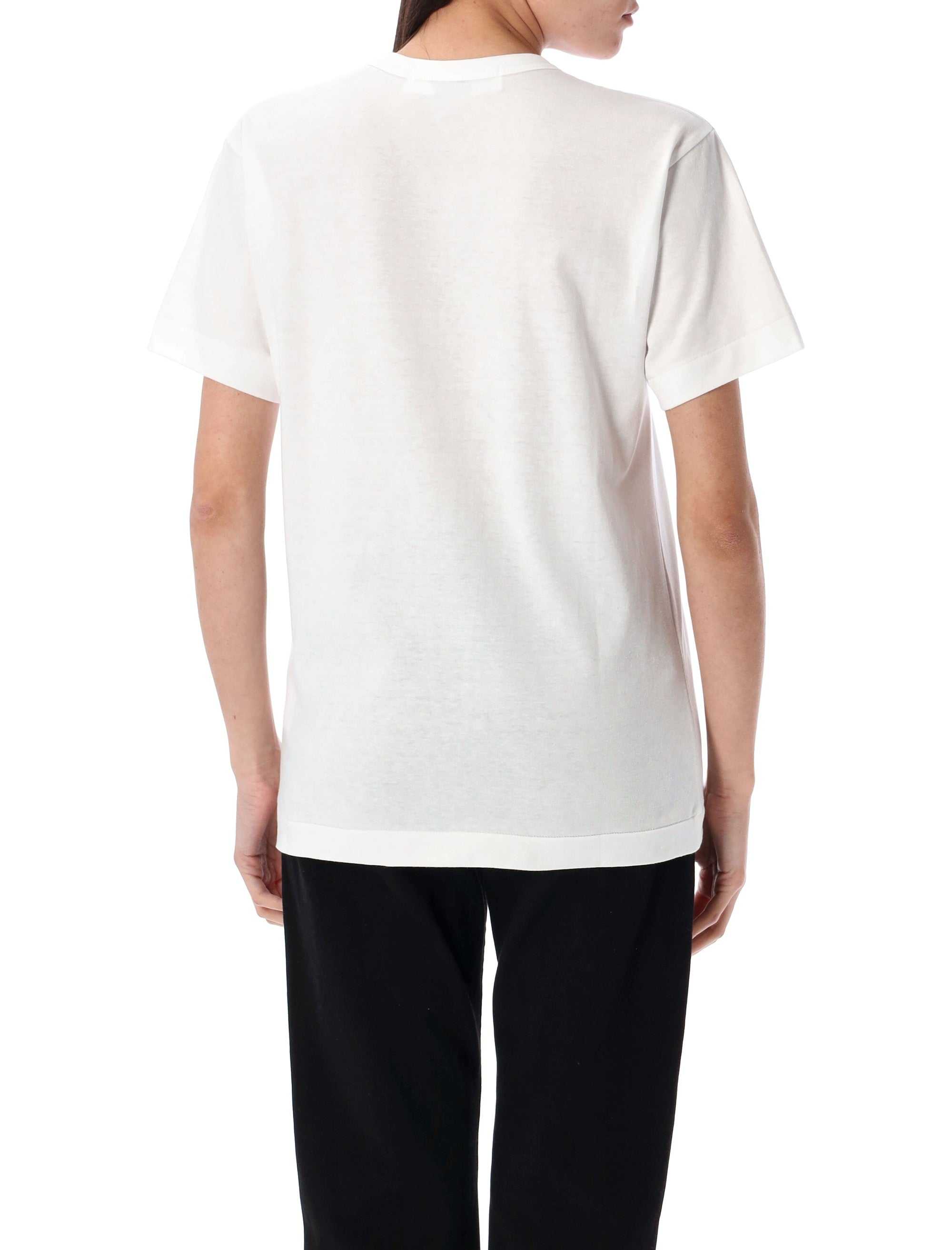 Comme des Garçons Play big heart t-shirt Pink Cotton Tshirt