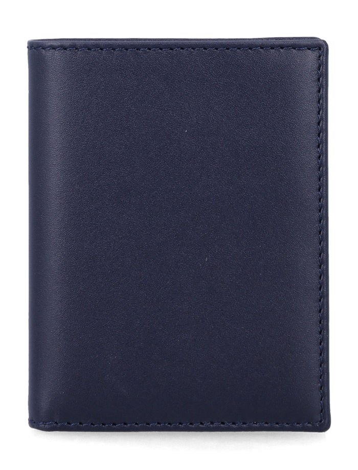 Comme des Garçons Wallet classic leather cardholder Navy