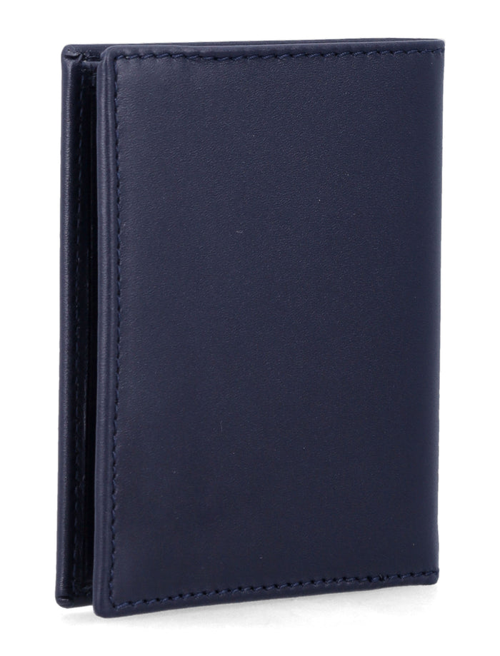 Comme des Garçons Wallet classic leather cardholder Navy