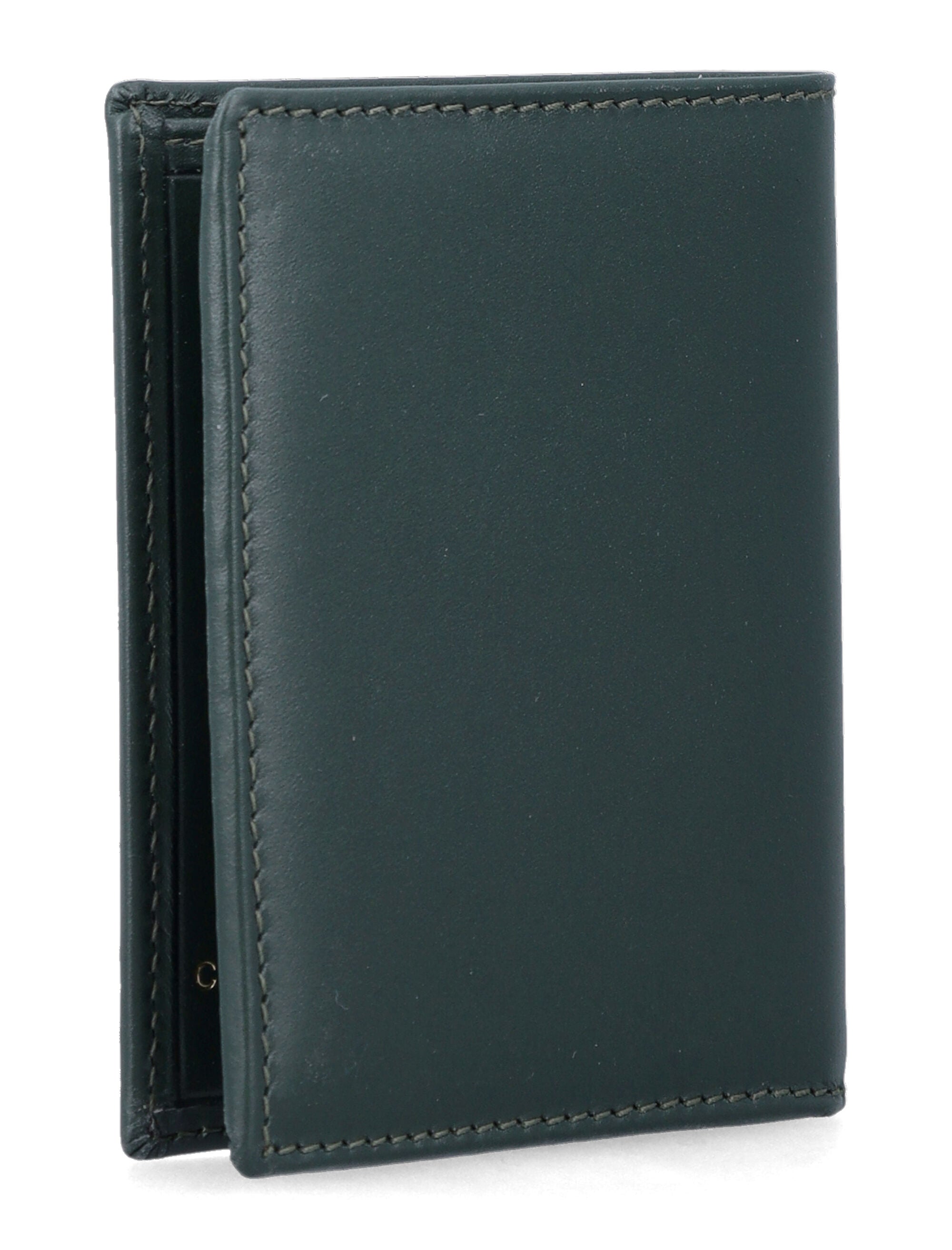 Comme des Garçons Wallet classic leather cardholder Bottle Green