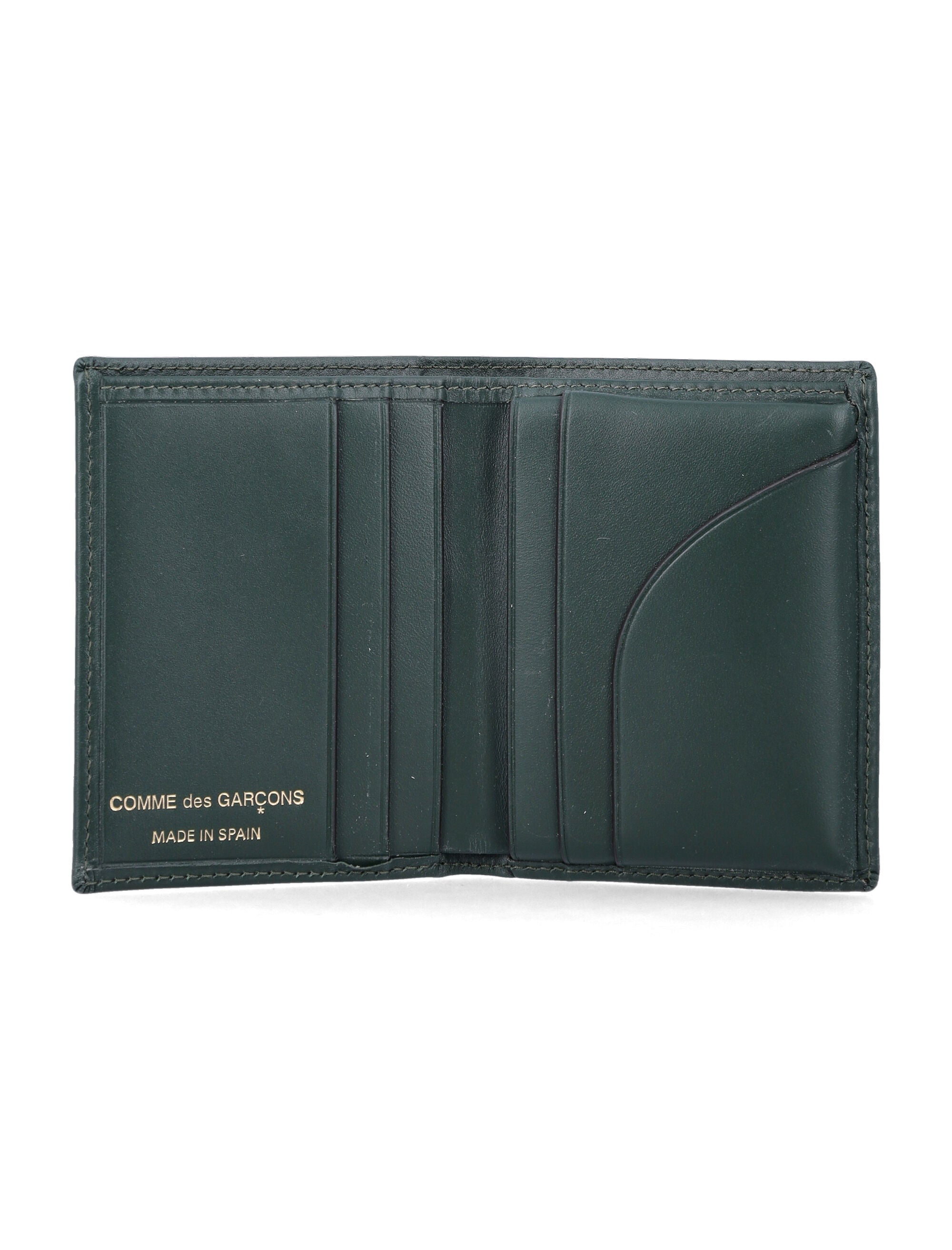Comme des Garçons Wallet classic leather cardholder Bottle Green
