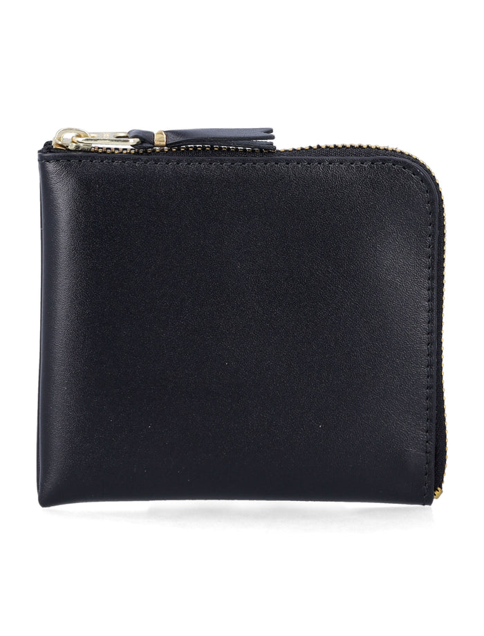 Comme des Garçons Wallet leather zip Black Calfskin