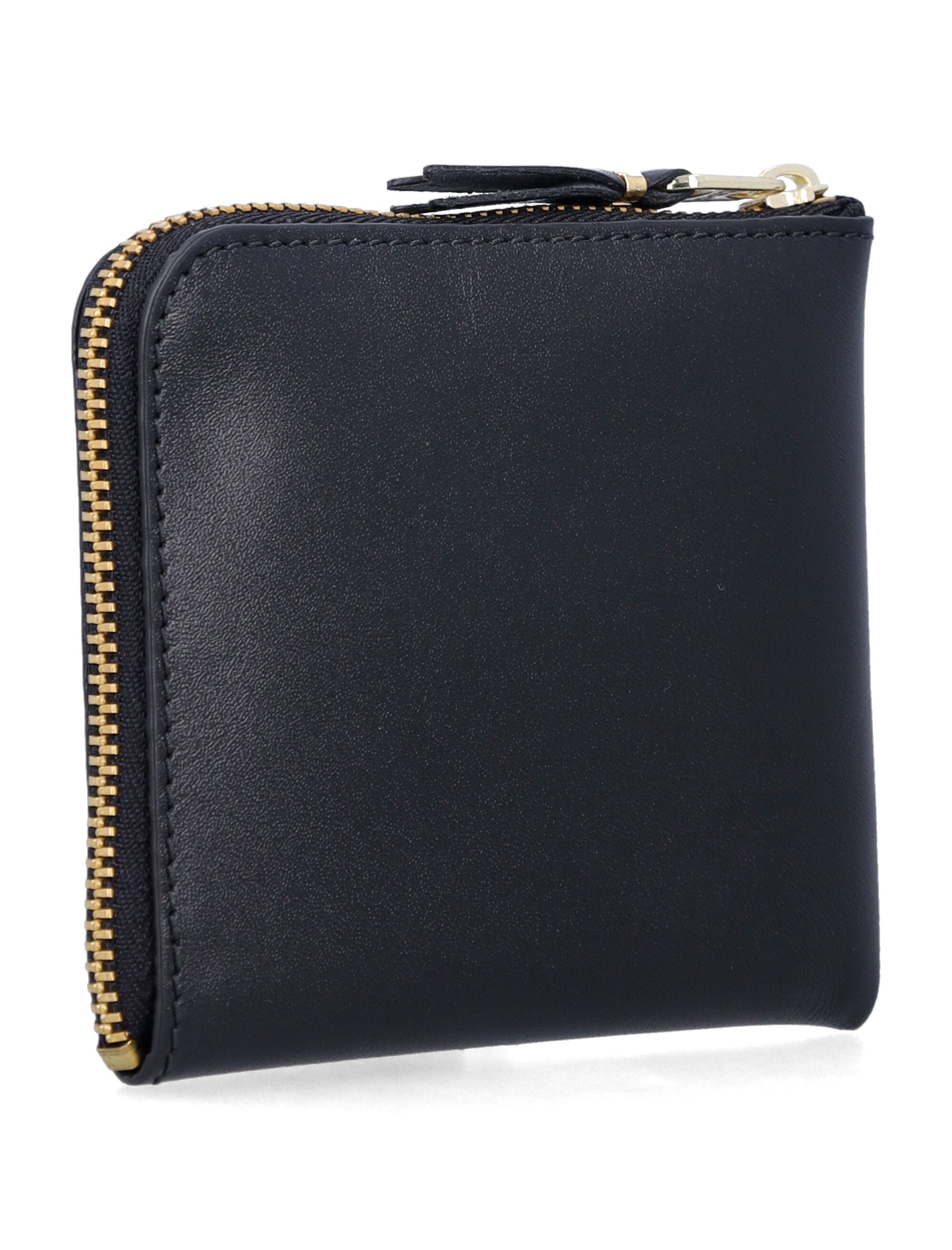 Comme des Garçons Wallet leather zip Black Calfskin