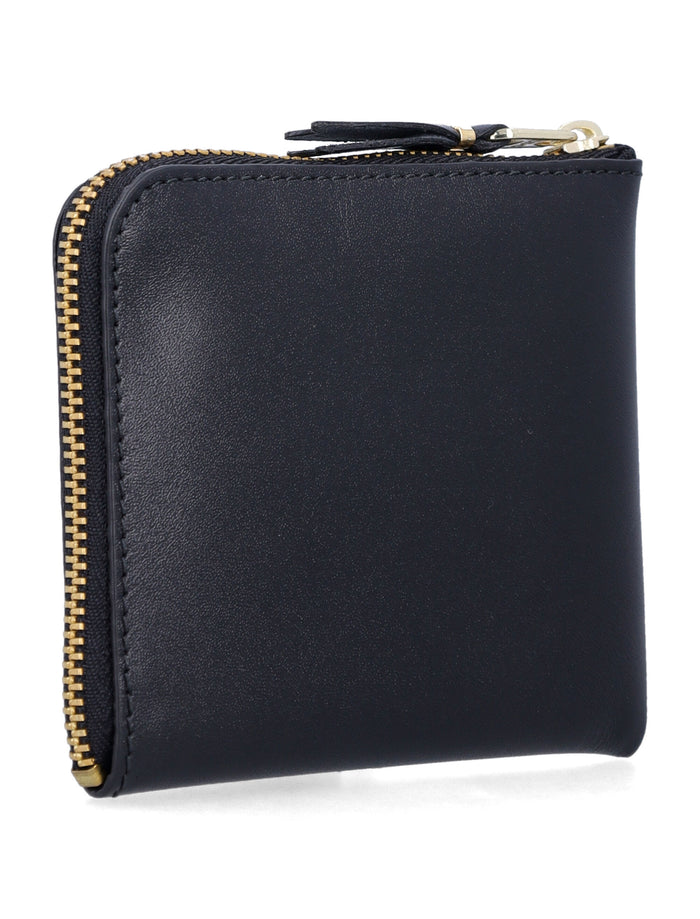 Comme des Garçons Wallet leather zip Black Calfskin