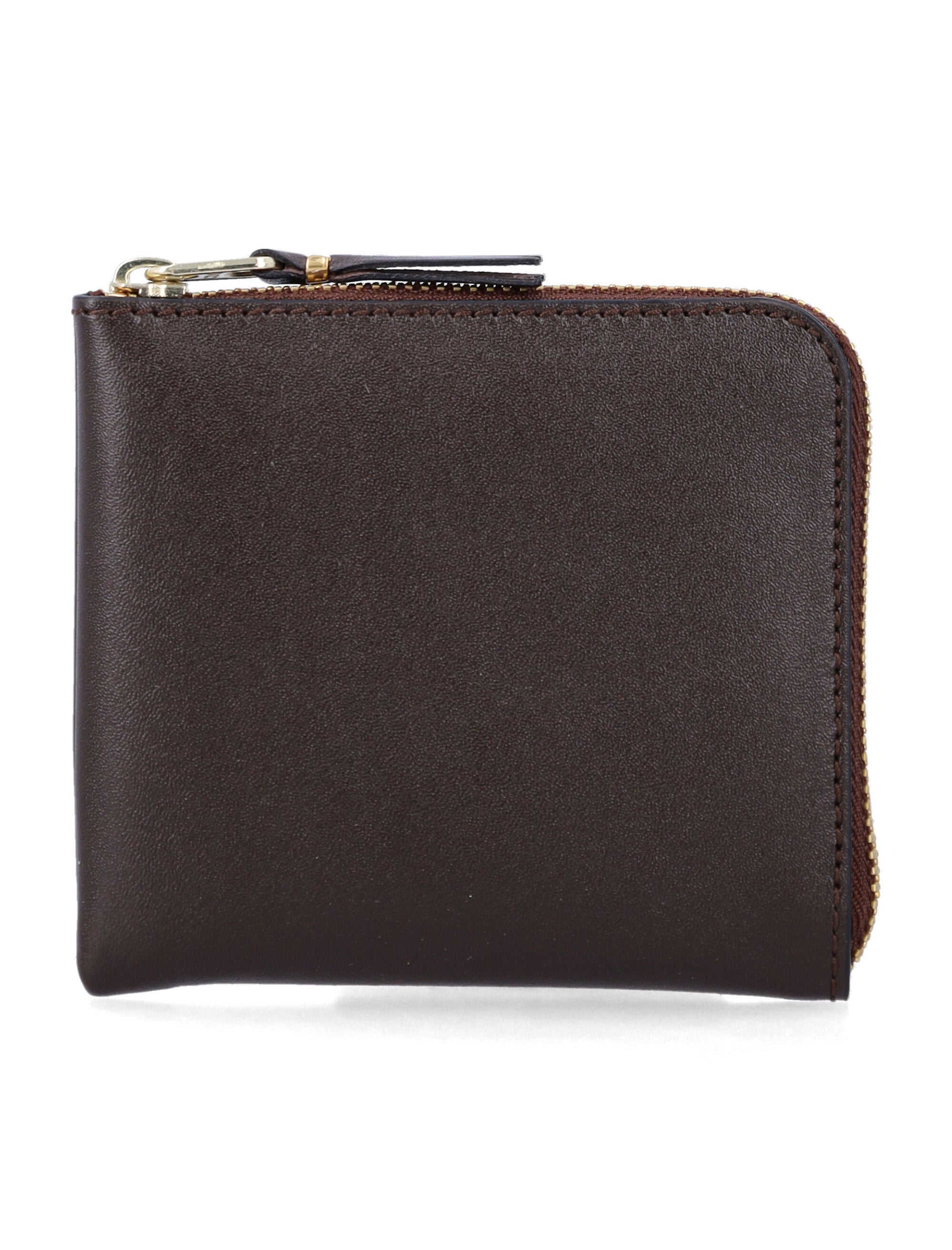 Comme des Garçons Wallet leather zip Brown Calfskin