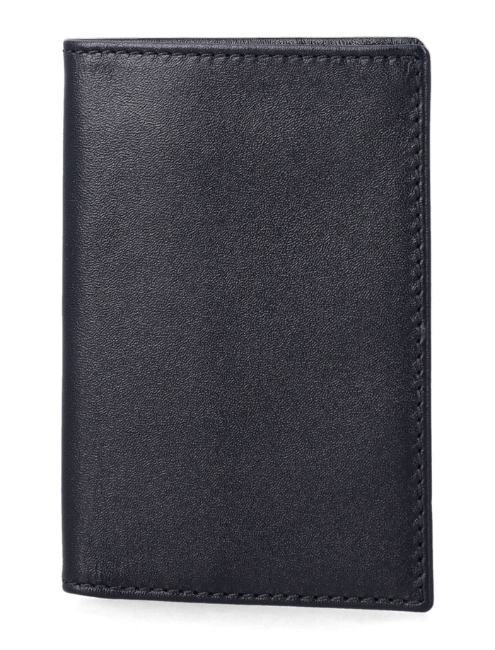 Comme des Garçons Wallet leather bifold Black Calfskin Cardholder