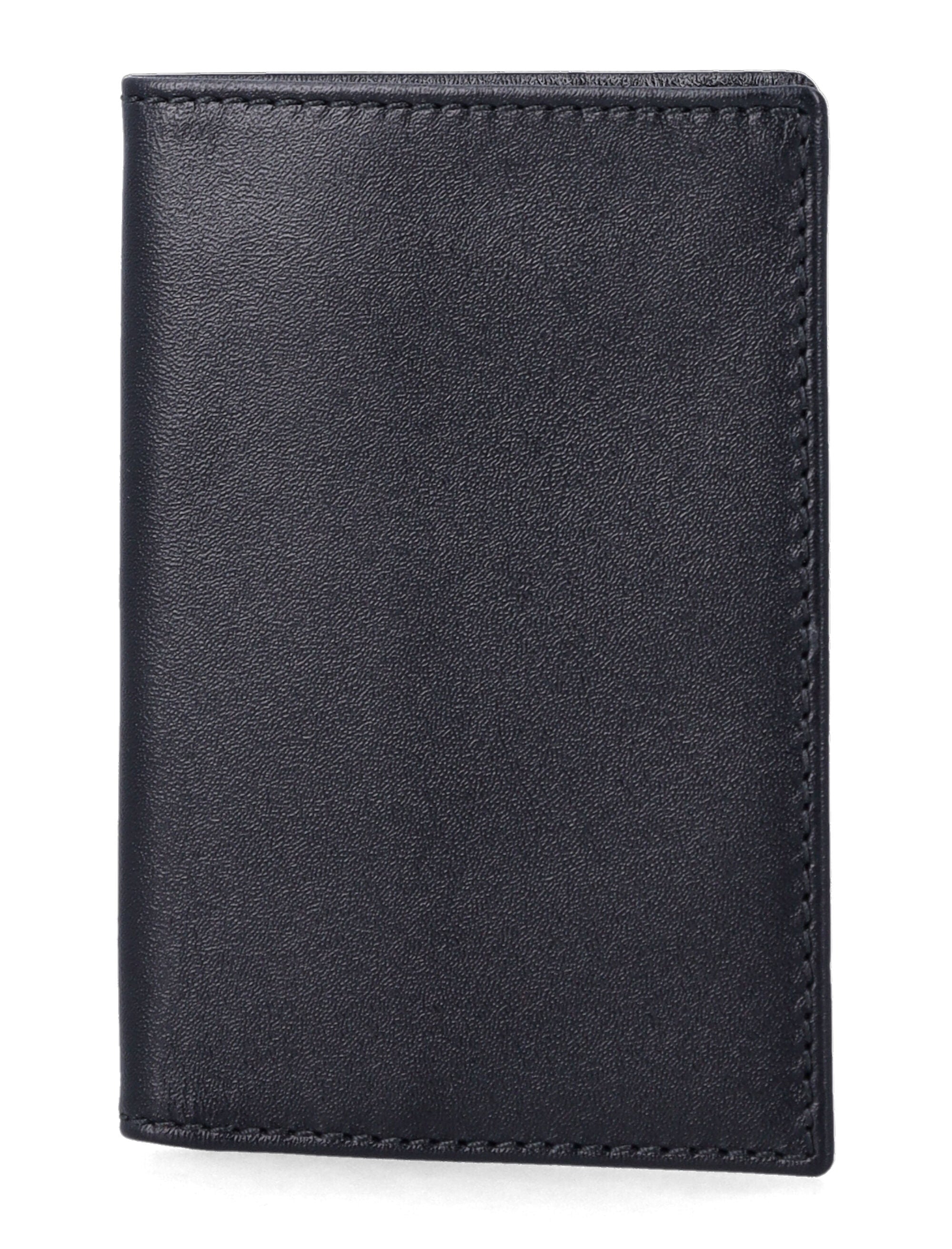Comme des Garçons Wallet leather bifold Black Calfskin Cardholder